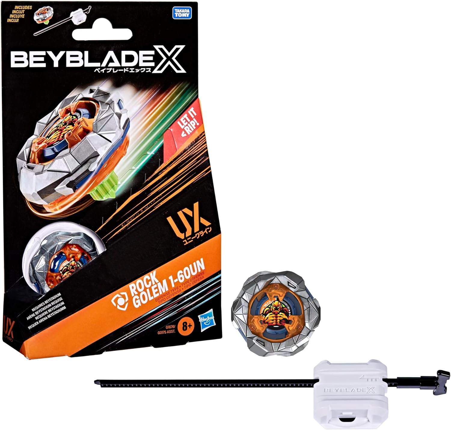 爆旋陀螺X 石頭人 魔像巨石 BEYBLADEX Rock Golem 1-60UN UX13 Starter Pack (美版)