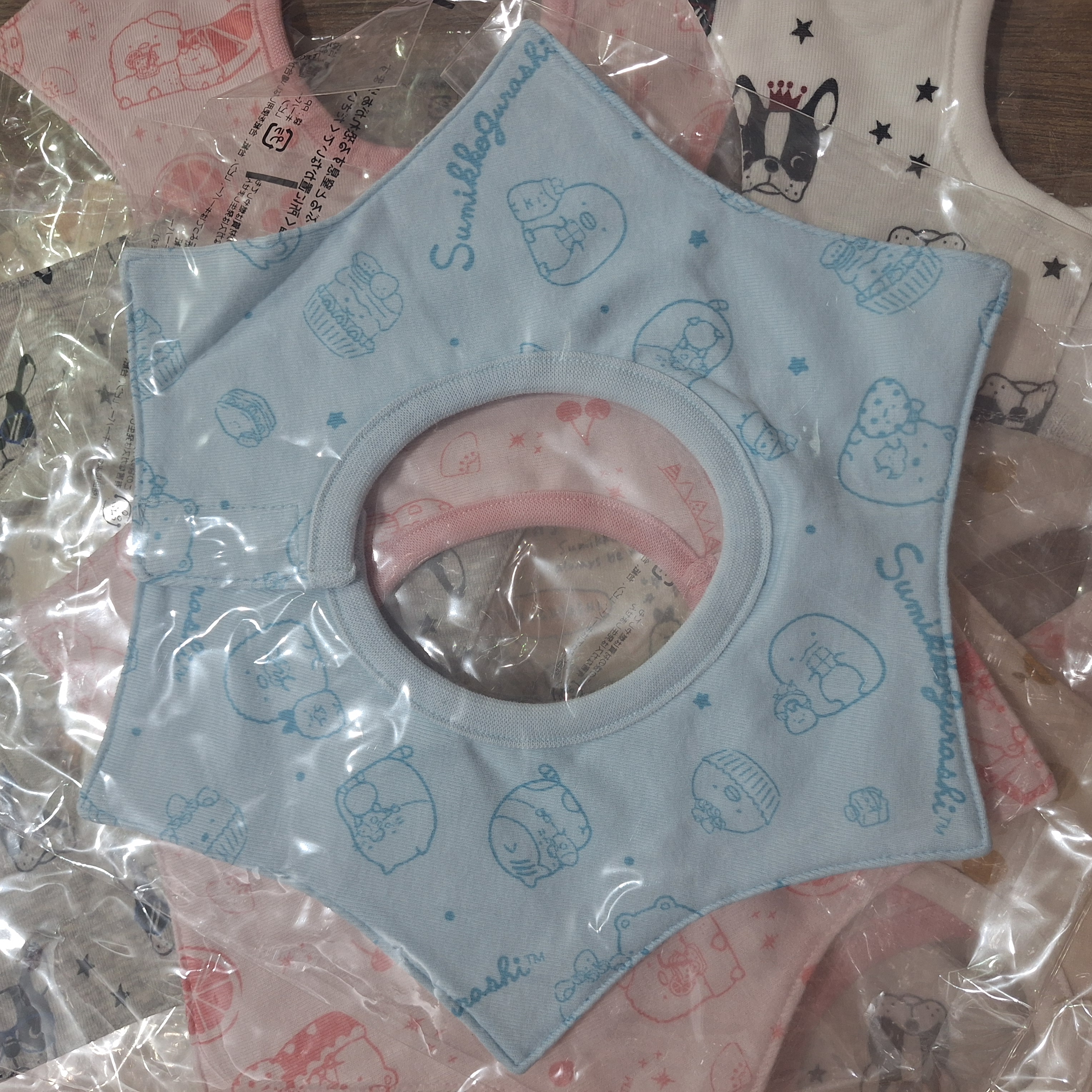 ［啪扣］360度口水巾（角落生物／狗／梨）嬰兒口水堅