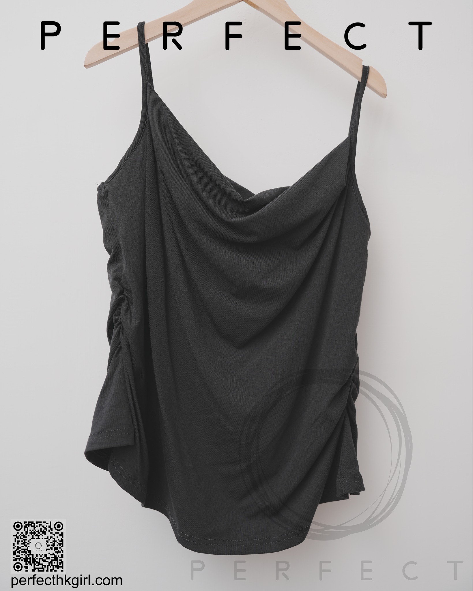 W0012_高彈力顯瘦四季背心涼感套裝裙（顯瘦黑）