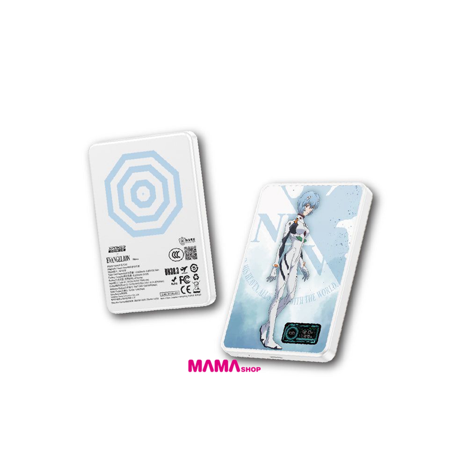 EVA 新世紀福音戰士凌波麗最新技術可刺穿安全電芯 MagDigita² 第3代 彩屏顯示 鋁合金 10000mAh PD3.0+QI2 磁吸移動電源 MDT2