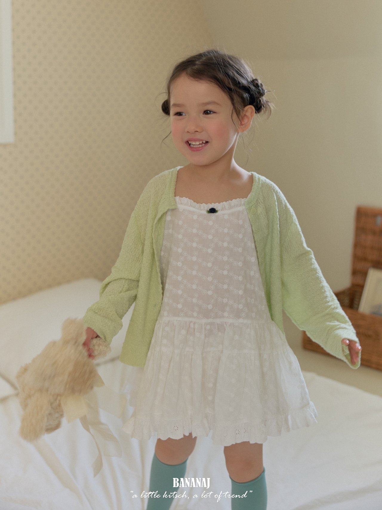 Bananaj | soft cardigan (Mint L110-120)