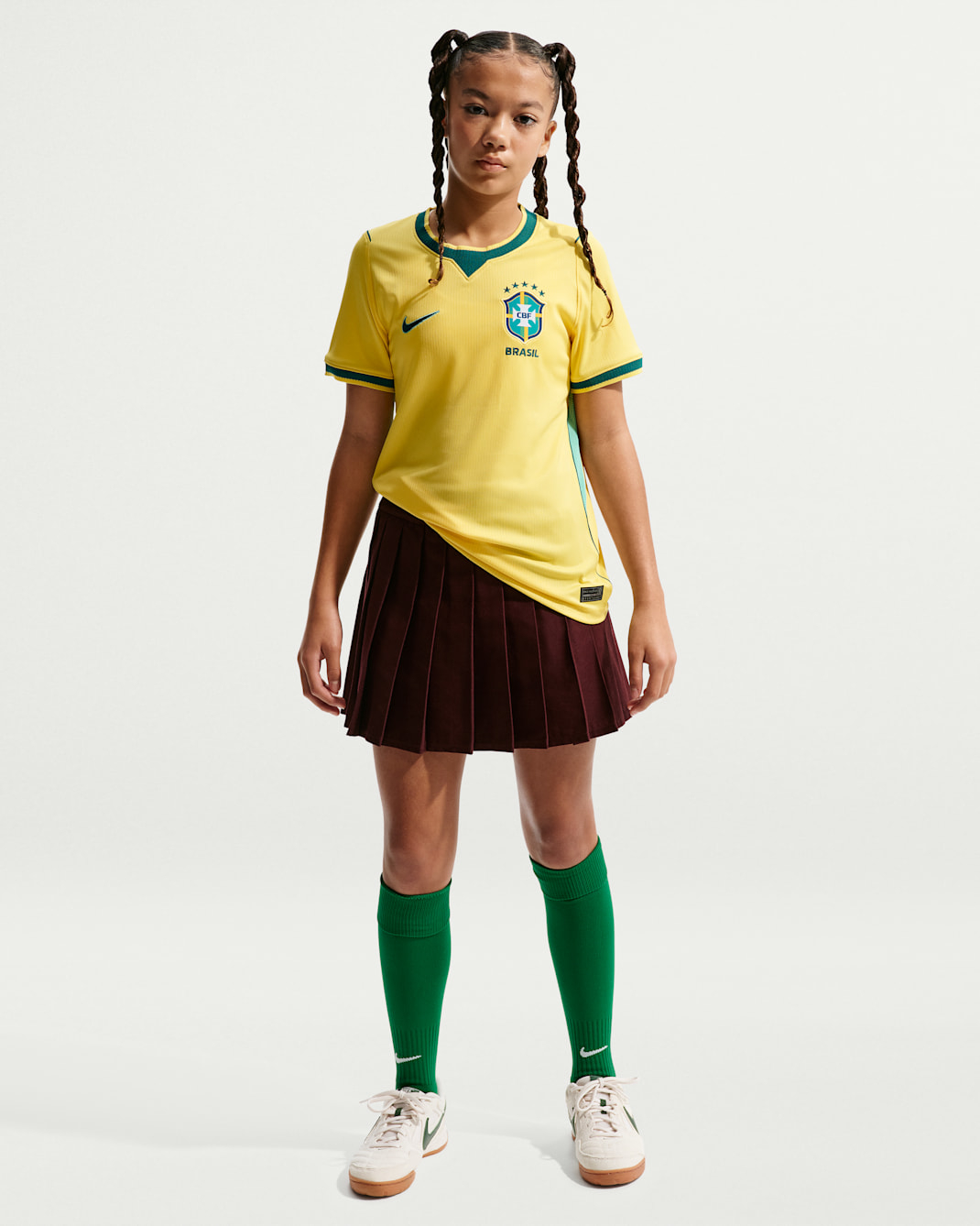 #童裝 Nike x Jordan Brazil 巴西 2026-27 主場童裝球迷版球衣 (可加印字章) IO2231