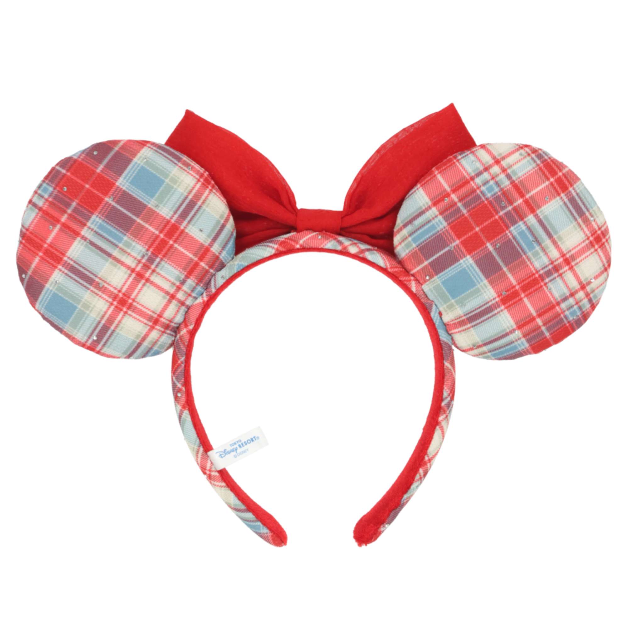 【預訂】TDR 格仔款頭箍 (red)