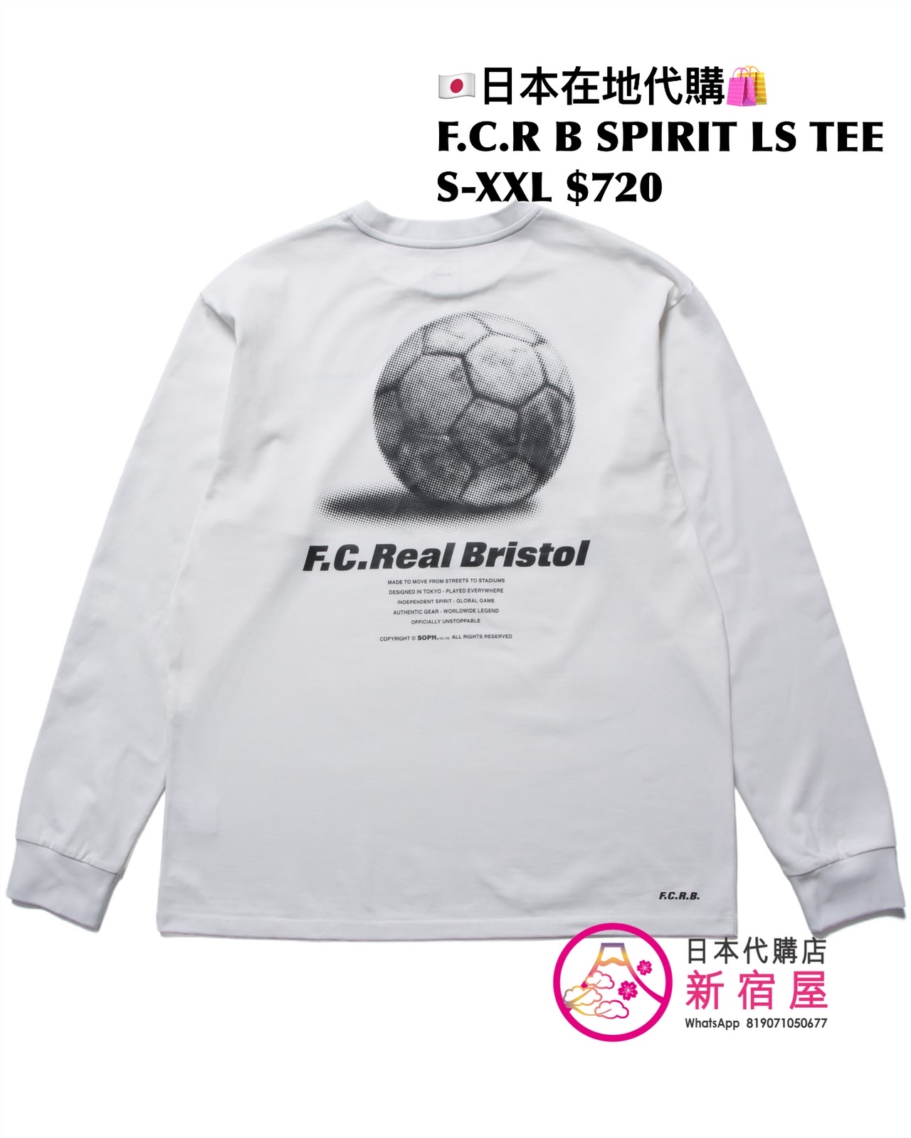 F.C.REAL BRISTOL SPIRIT LS TEE/ SHADOW EMBLEM LS TEE/ 56STARS LS TEE/ ORIGIN POCKET LS TEE