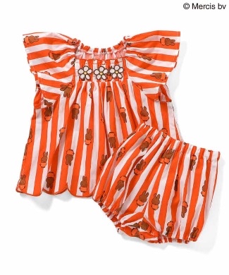 🇯🇵預訂 日本直送🇯🇵Apres les cours x Miffy系列兩色人物滿印條紋上衣燈籠褲套裝