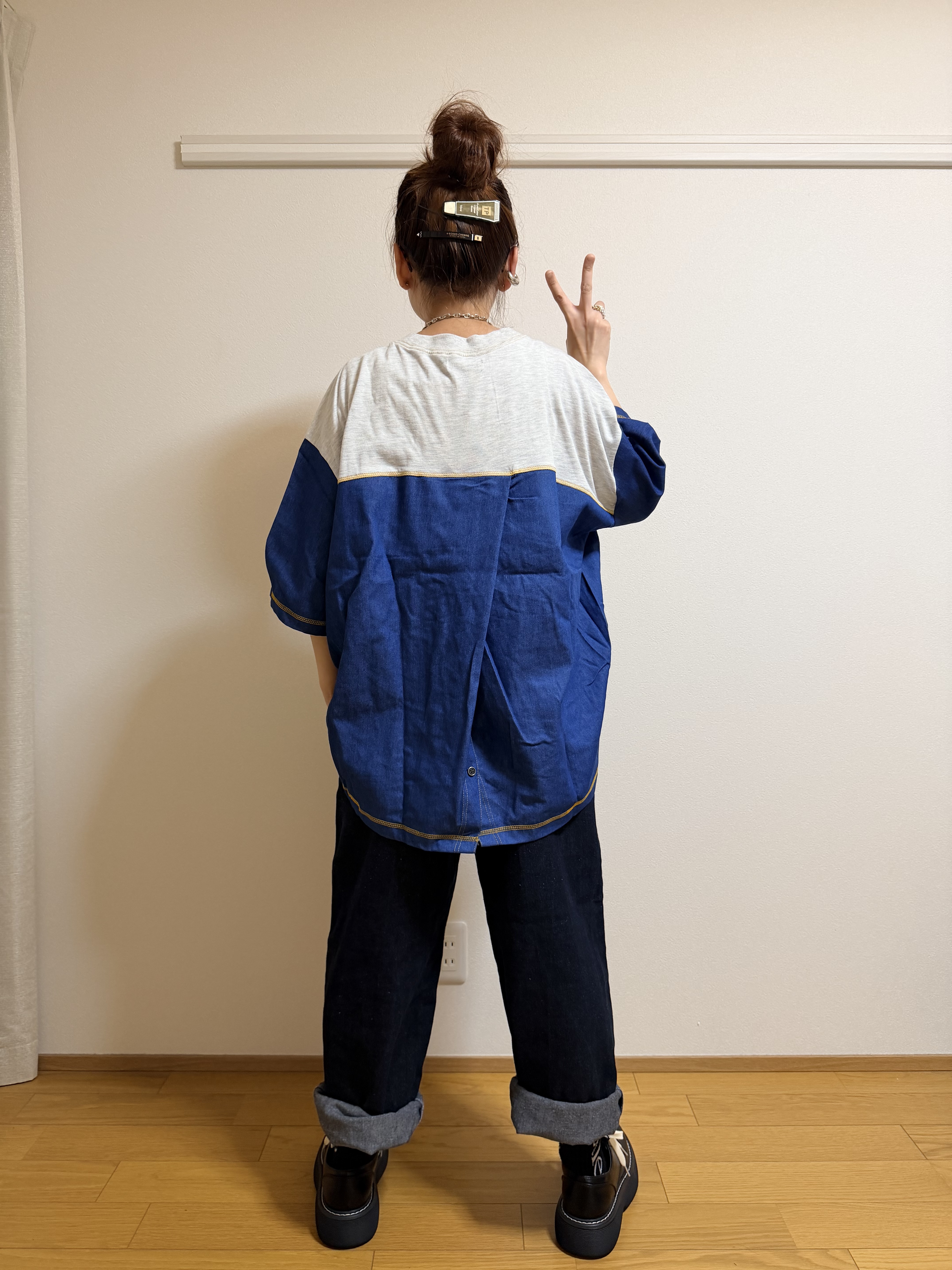 日本拼款tee