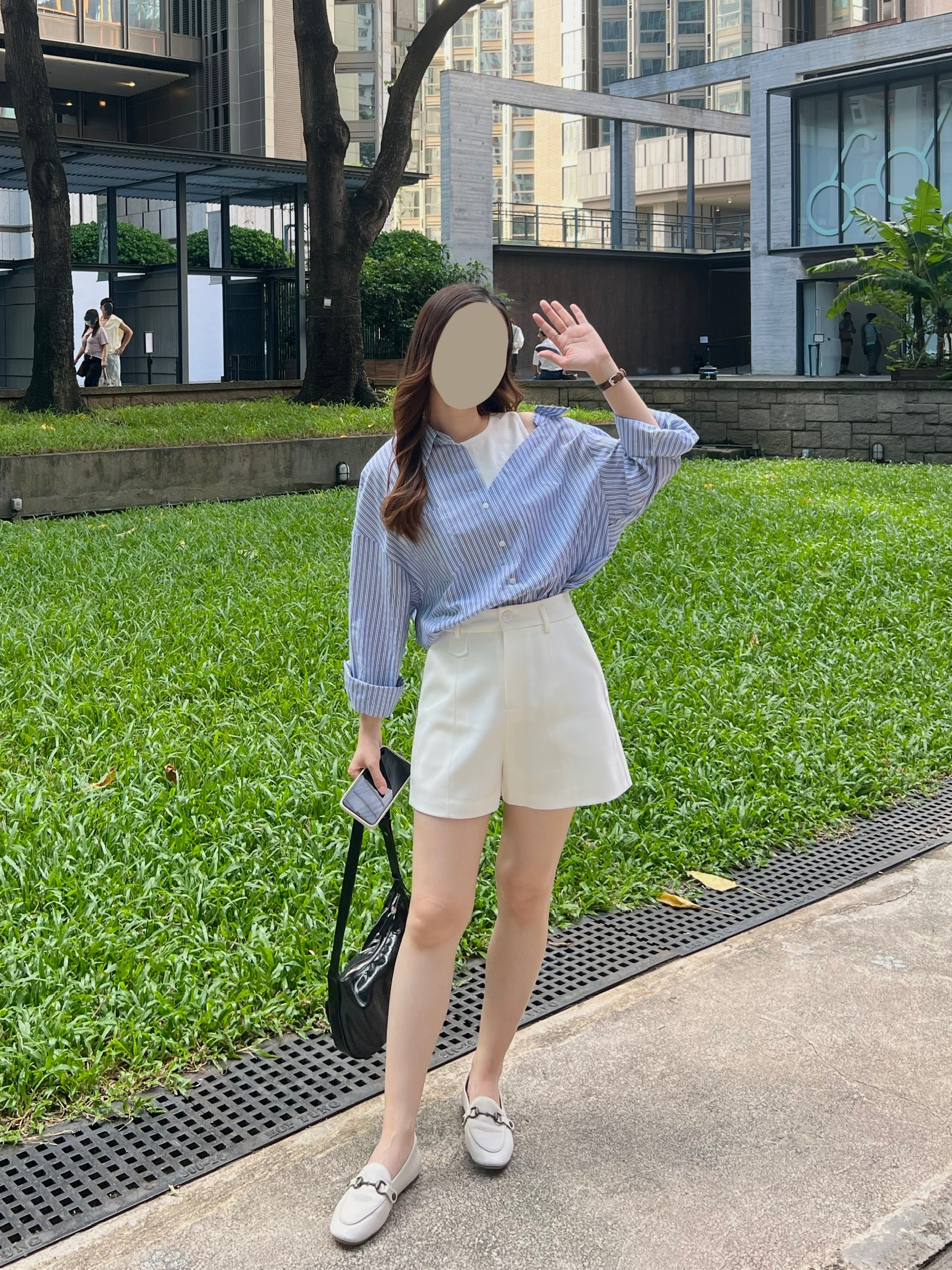 自留推薦假兩件恤衫 現貨