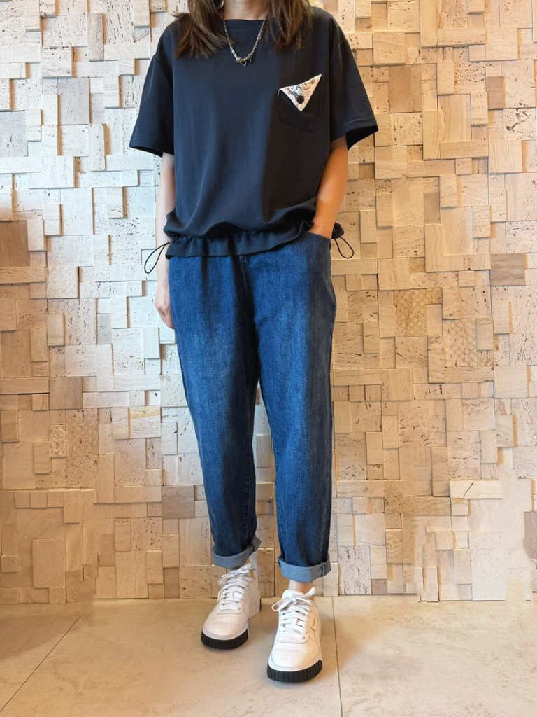 #2110 蕾絲口袋束繩Top✨