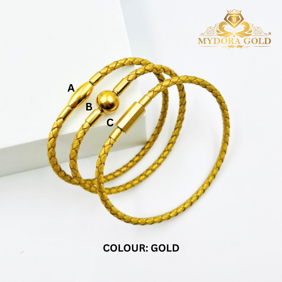 MYDORA Clip Clip Leather Bracelet