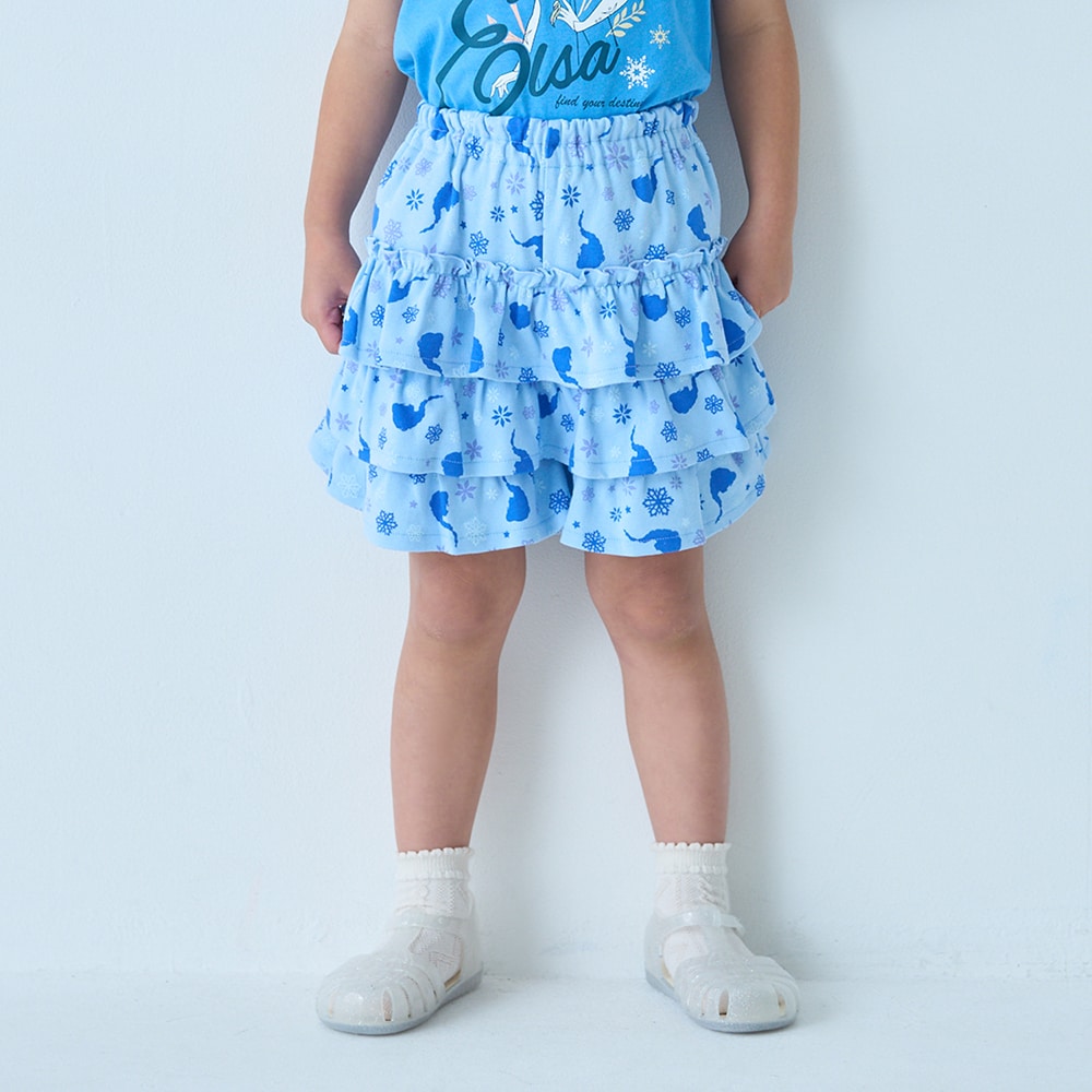 🆕【⭐訂購⭐】🌀 🇯🇵 日本直送 #Disney #Elsa / #Rapunzel 速乾 多層荷葉邊 裙褲🌀 [ELCA-0194][260421]