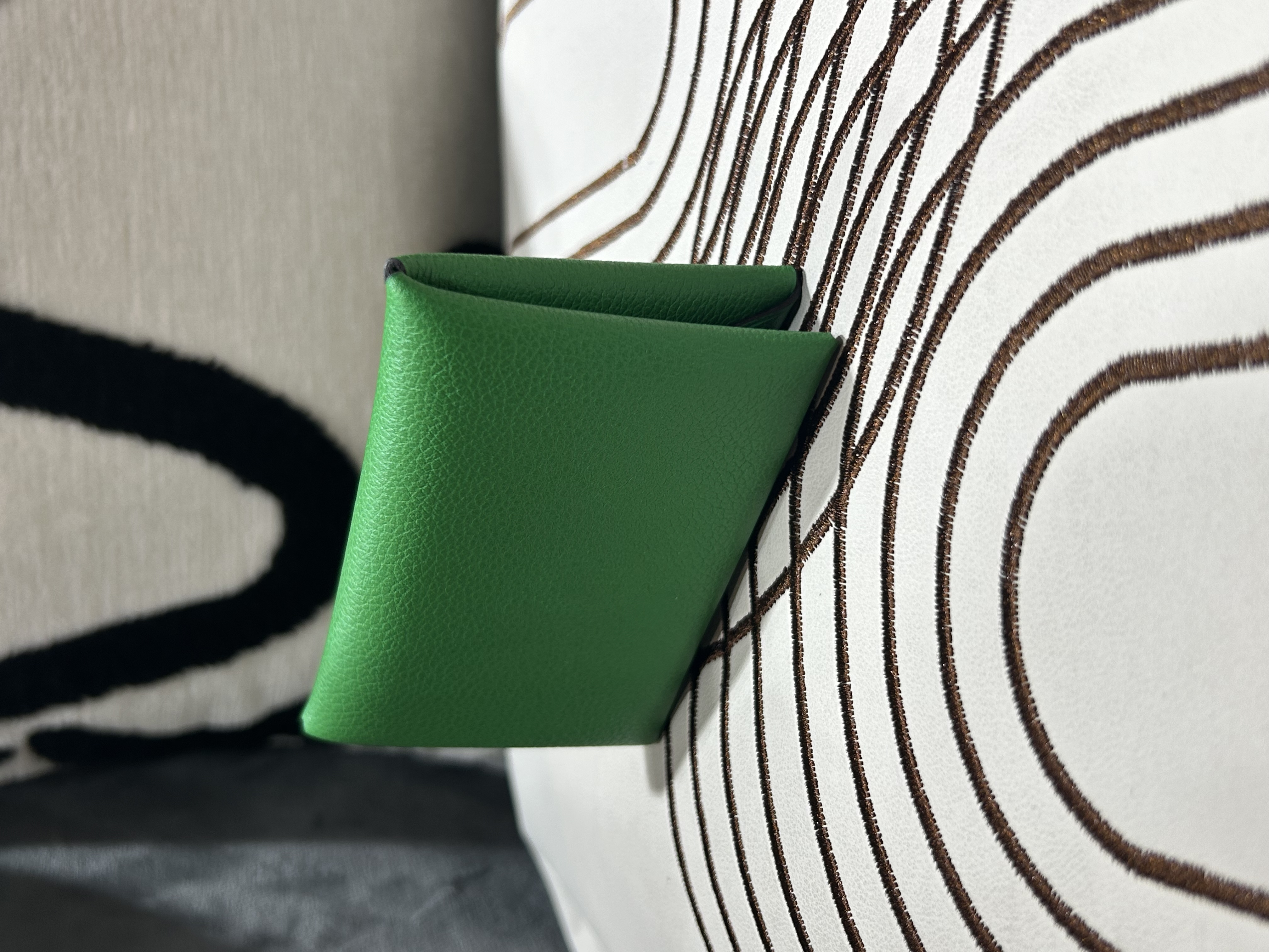 Hermes Calvi card holder Stamp 100%Authentic,99%new ☑️Box