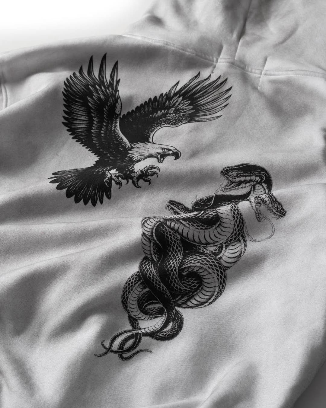 NOB WAX DIRT WHITE ZIP-UP HOODIE