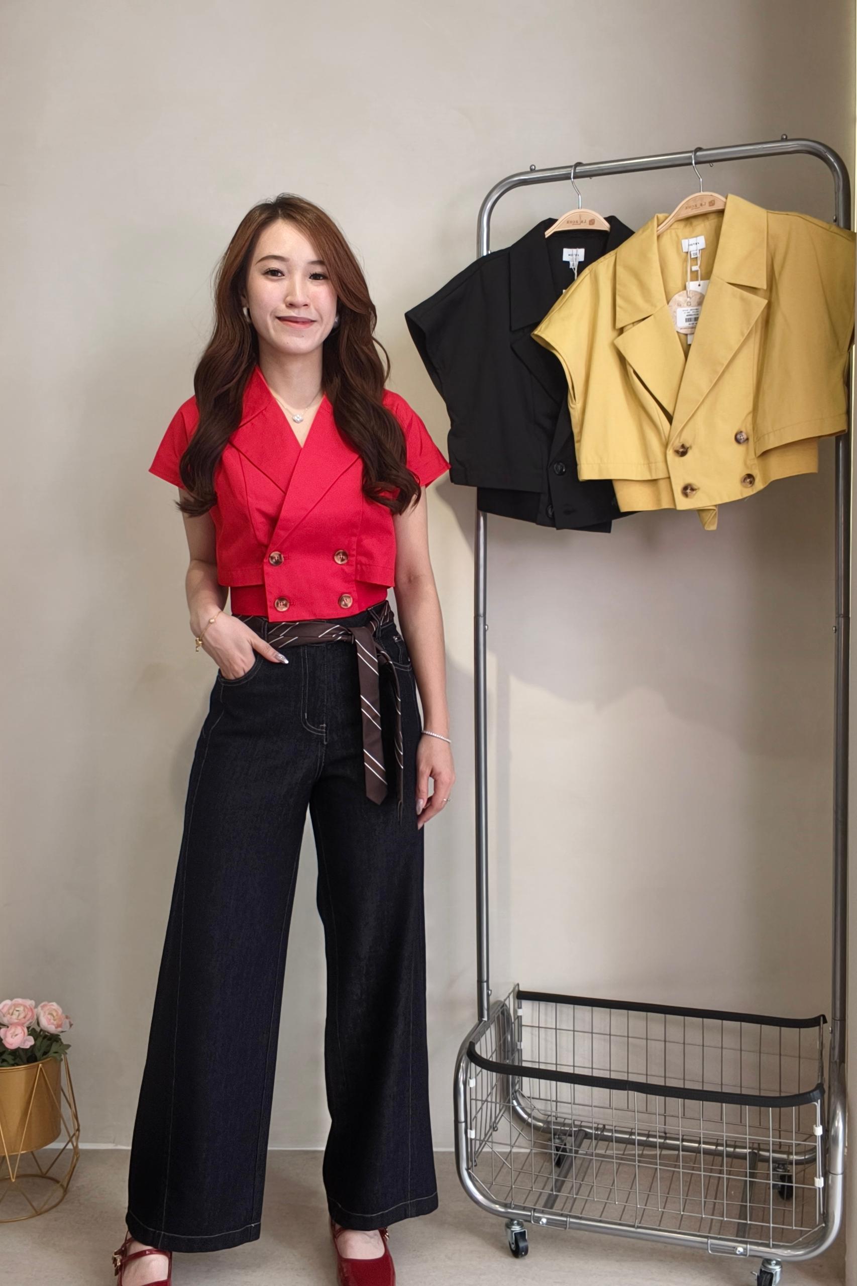 4644 Monroe Wide Leg Denim Pants