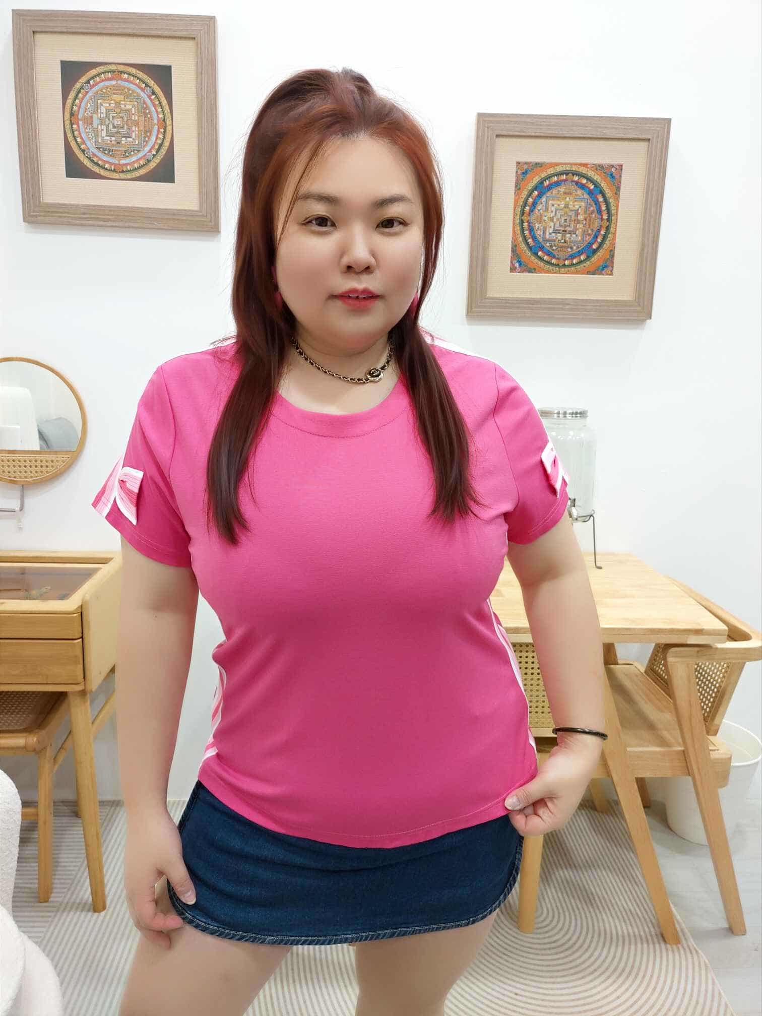 OTA13 BE#810523 边拼色设计上衣