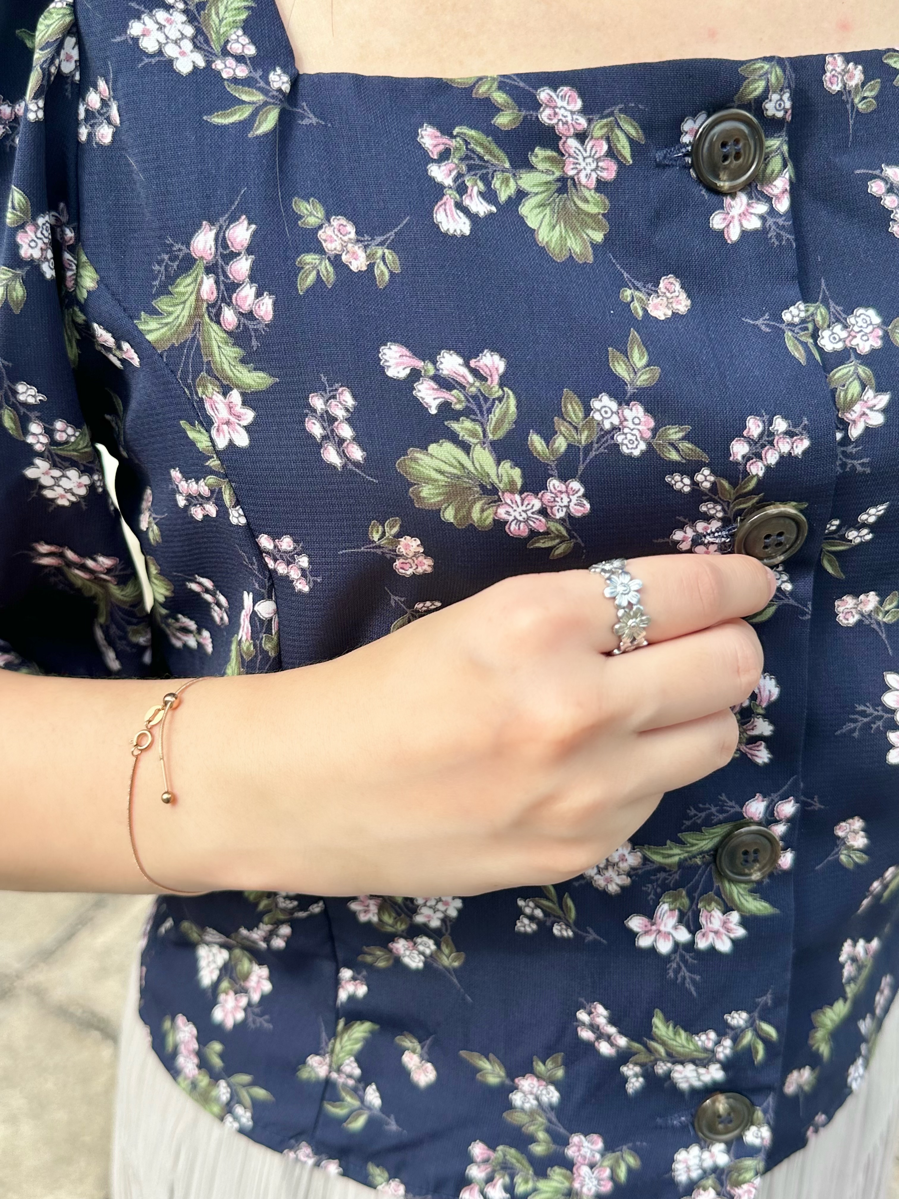 Rose gold simple bracelet