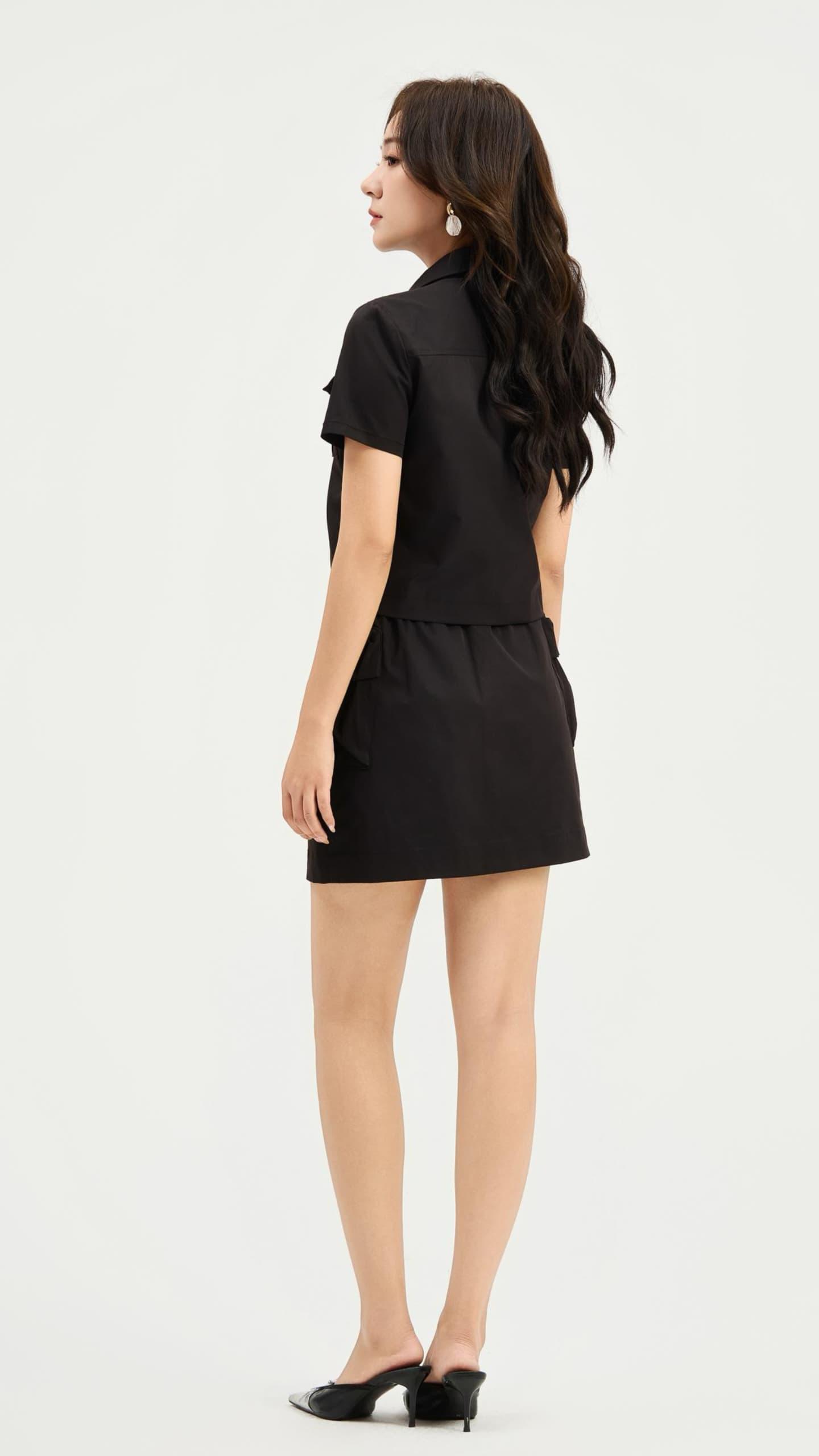 12141303 Harper Utility Pocket Mini Skirt