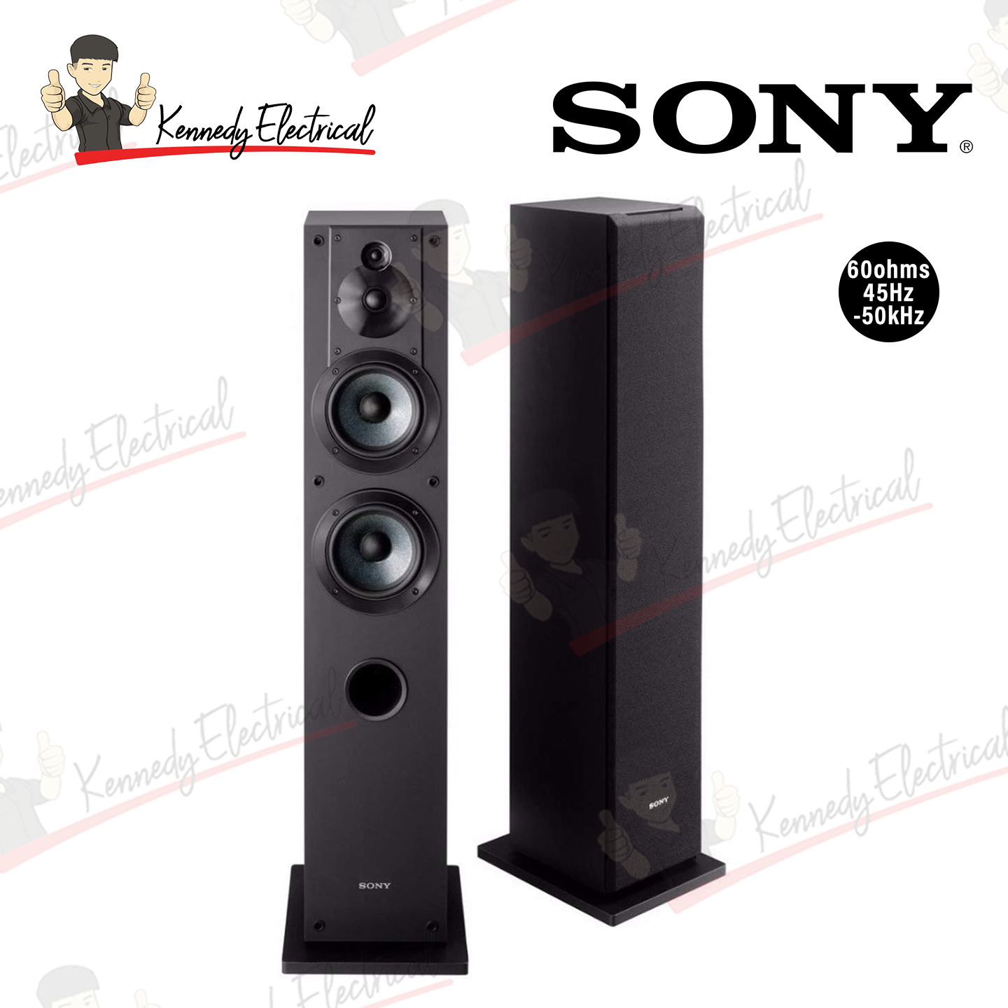 Sony 3-Way Floor Standing Speakers Hi-Fi Audio (SS-CS3)