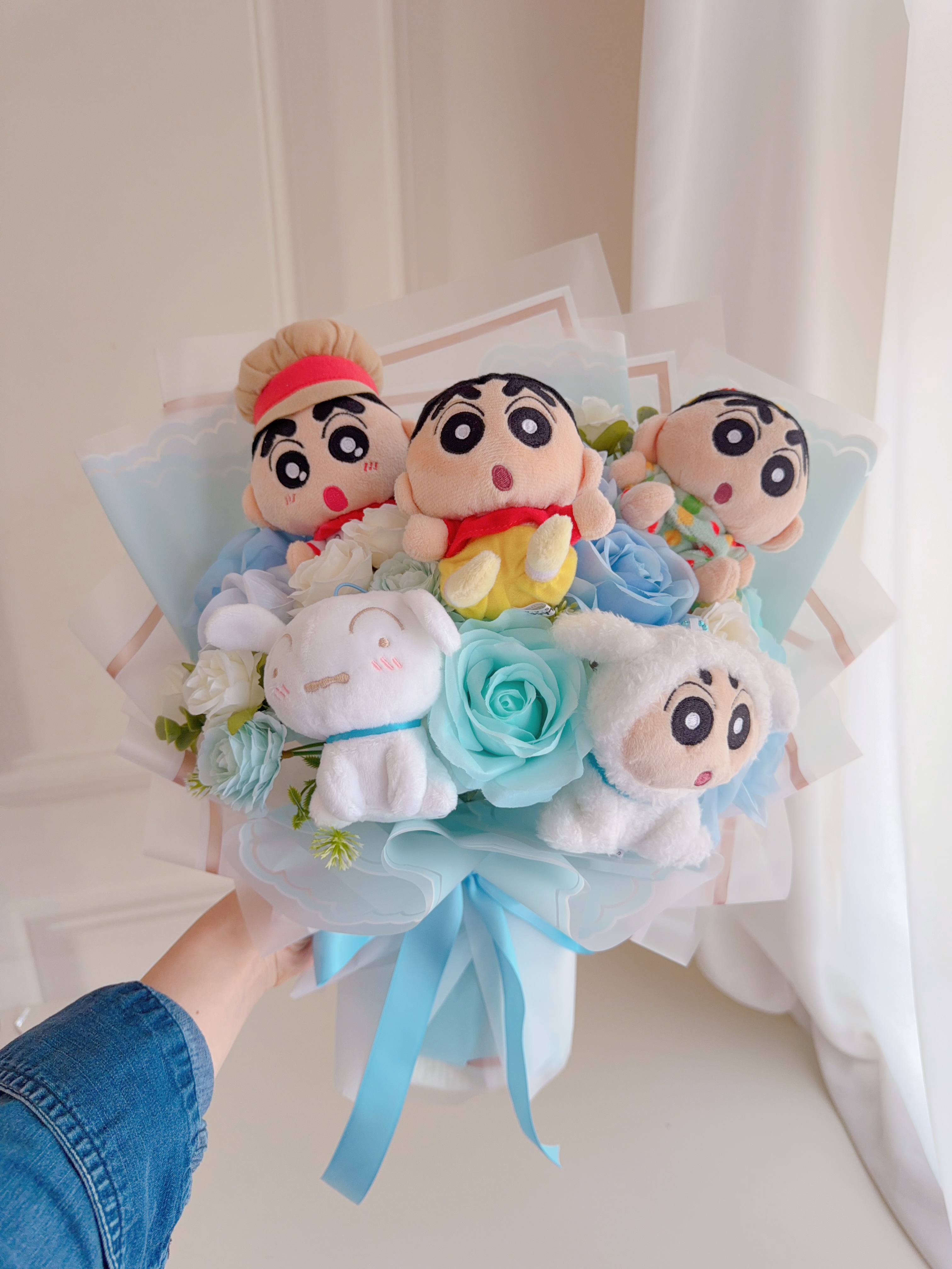 (現貨)小新公仔花
