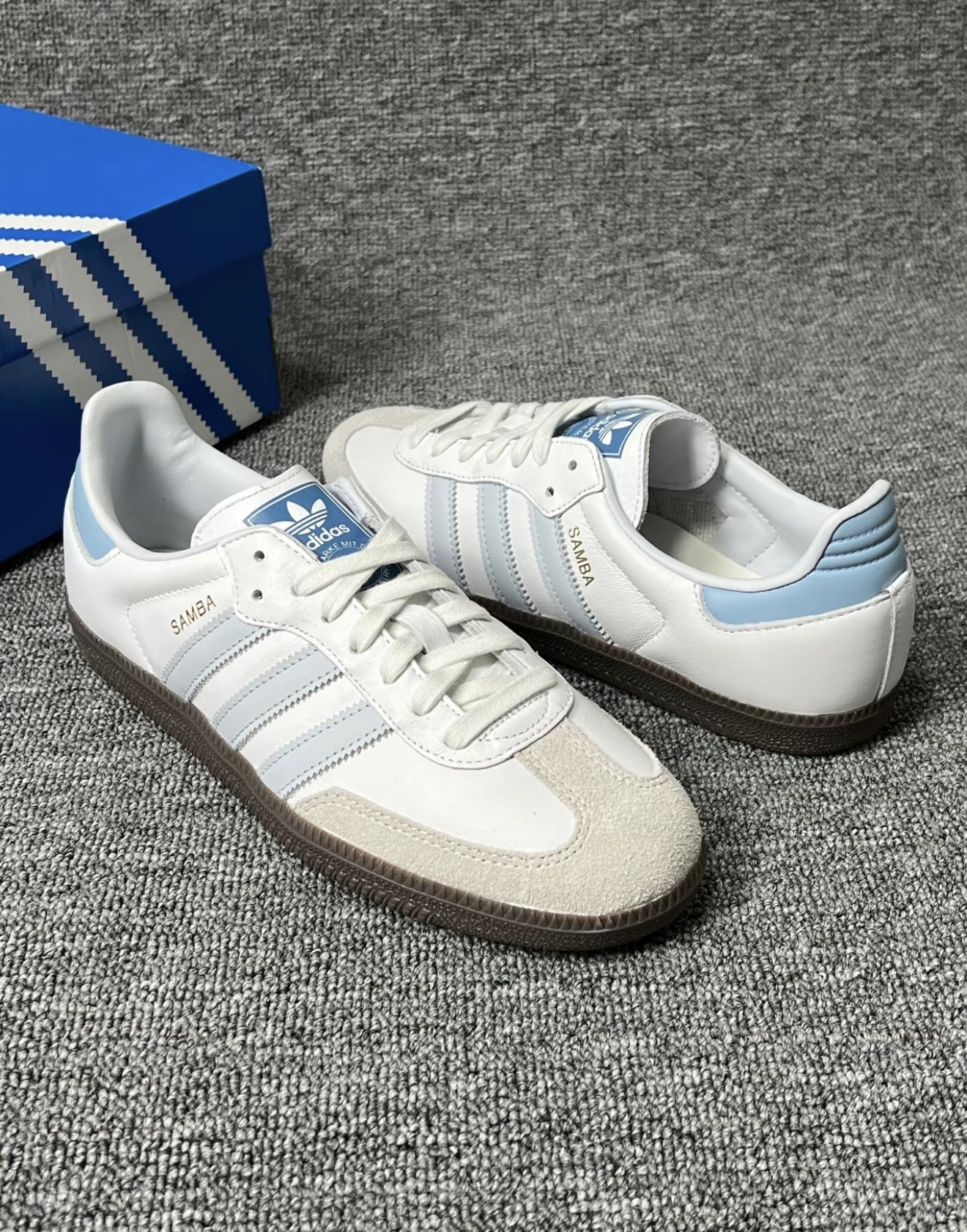 Adidas Originals Samba White Halo Blue ID2055