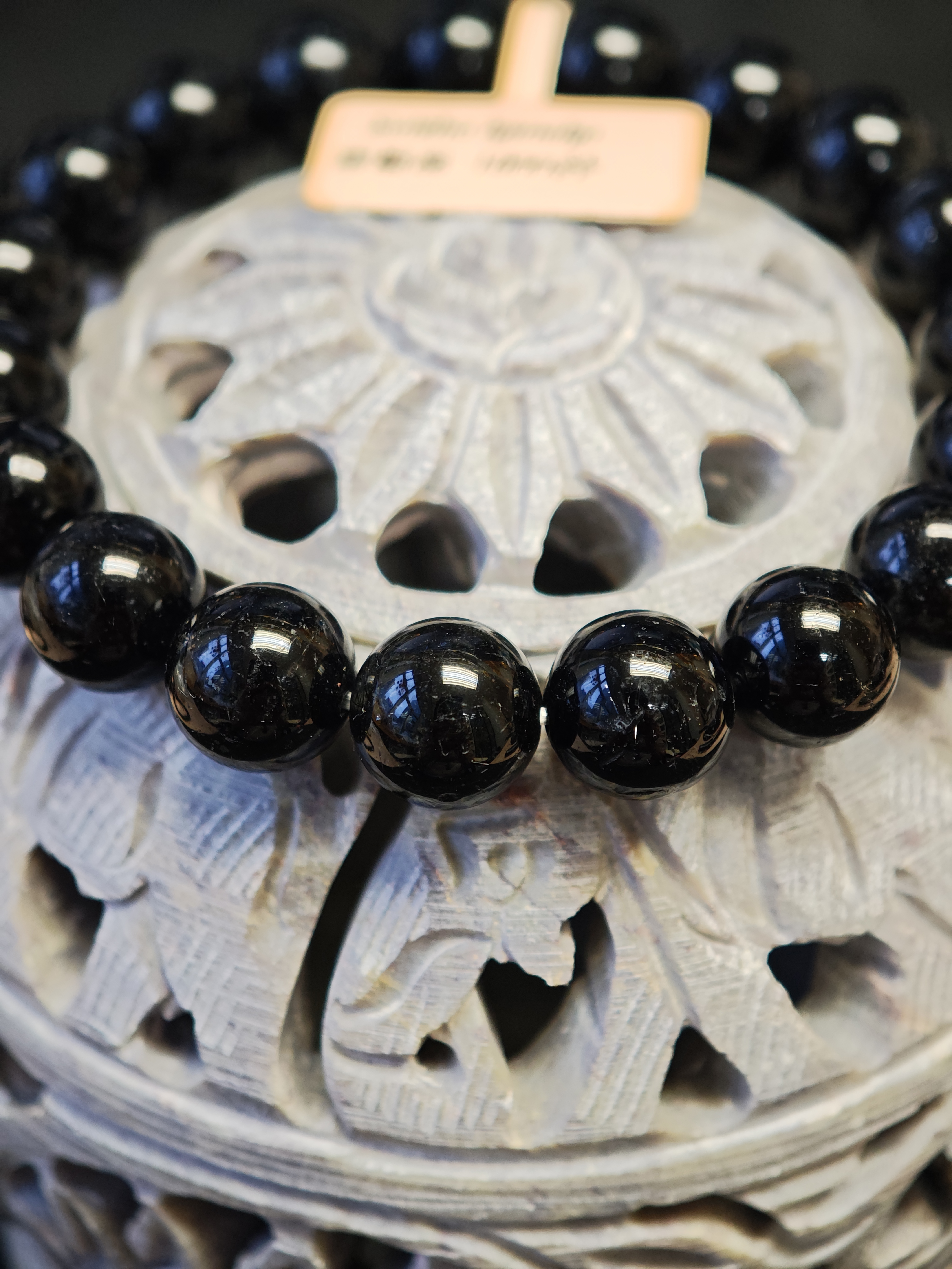 ✨新品水晶手串✨😊實物拍攝📷✨⚫滿礦黑髮晶🖤✨✨