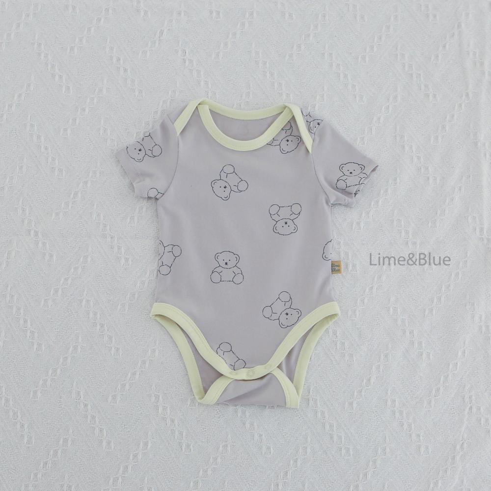 Lime Bear Baby Suit