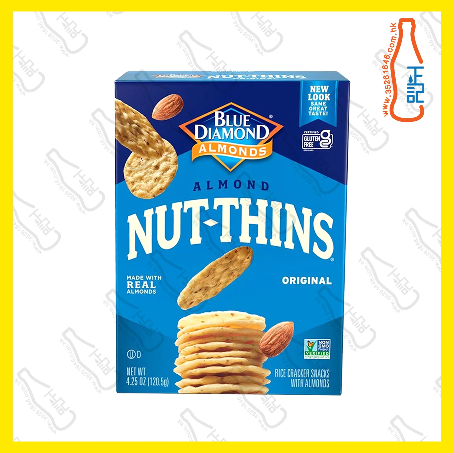 ==藍鑽石  杏仁薄脆 (原味) 120.5g /盒