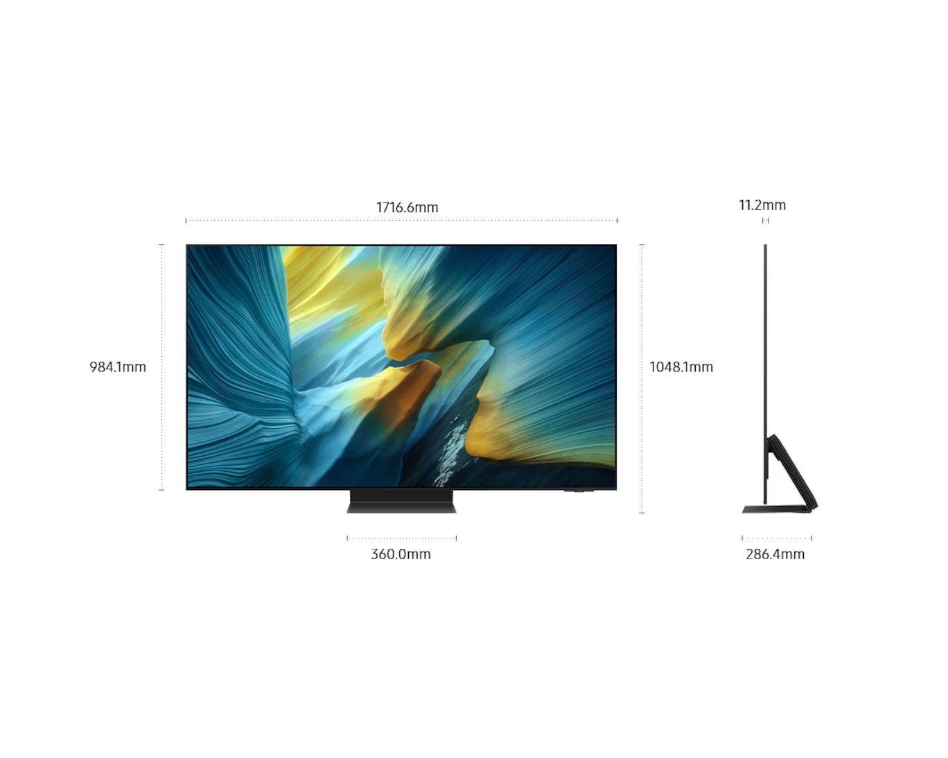 77" SAMSUNG QA77S95F 三星 4K OLED QA77S95FAJXXZ Vision AI Smart TV (國際版