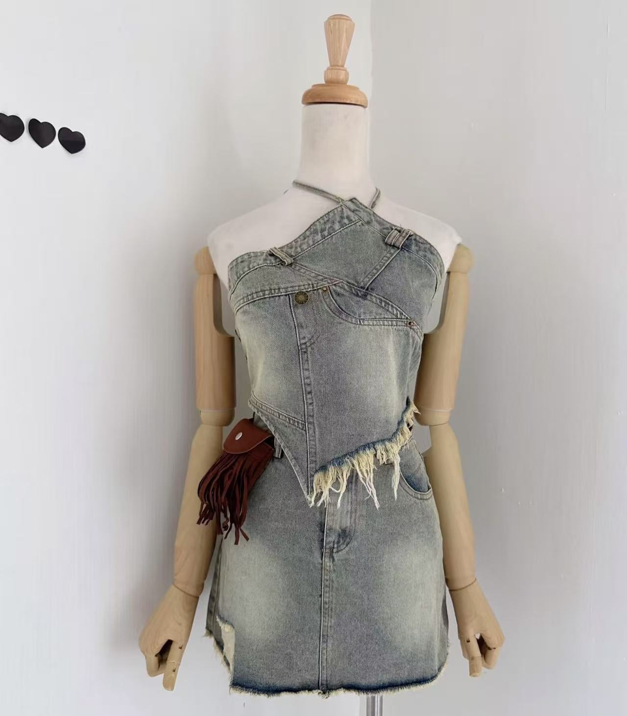 ST320辣妹挂脖套装