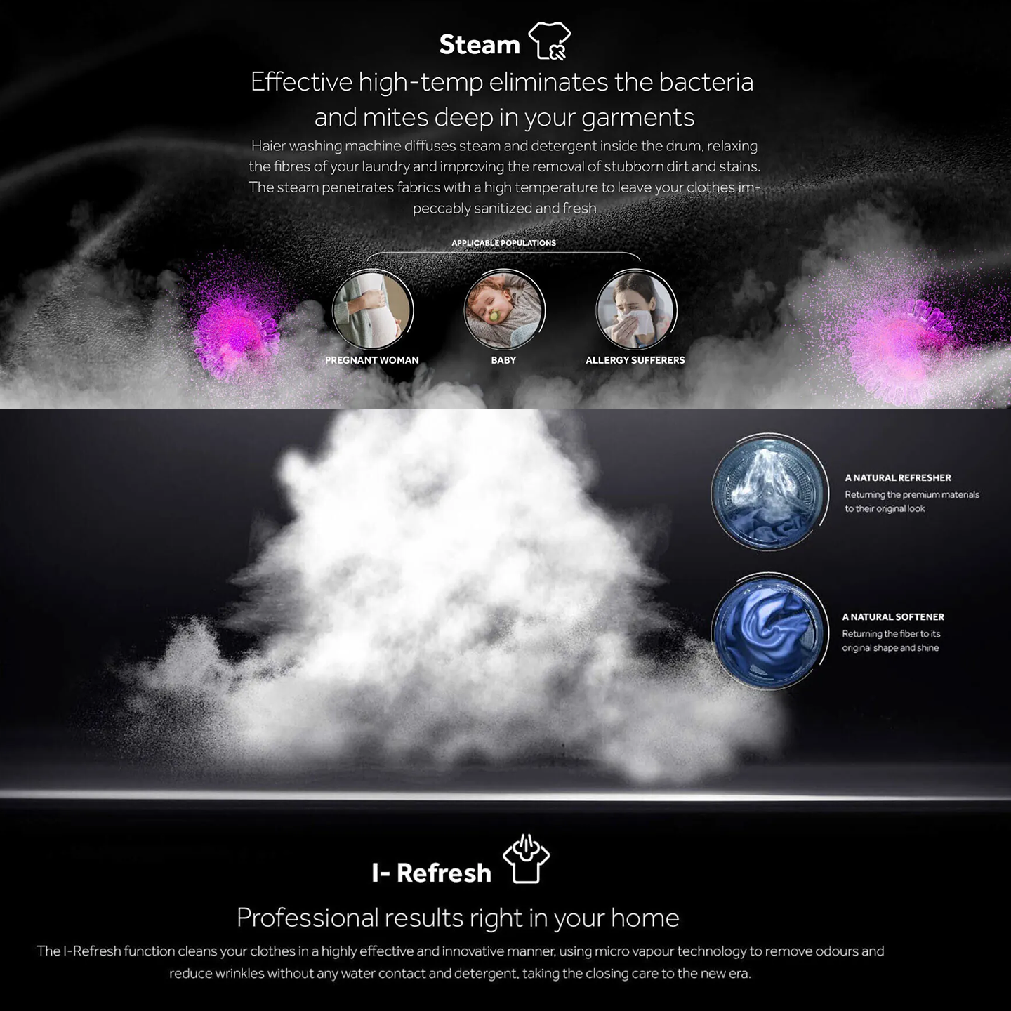 Haier 10.5kg/7kg Inverter Washer Dryer (HWD105-BP1239S8)