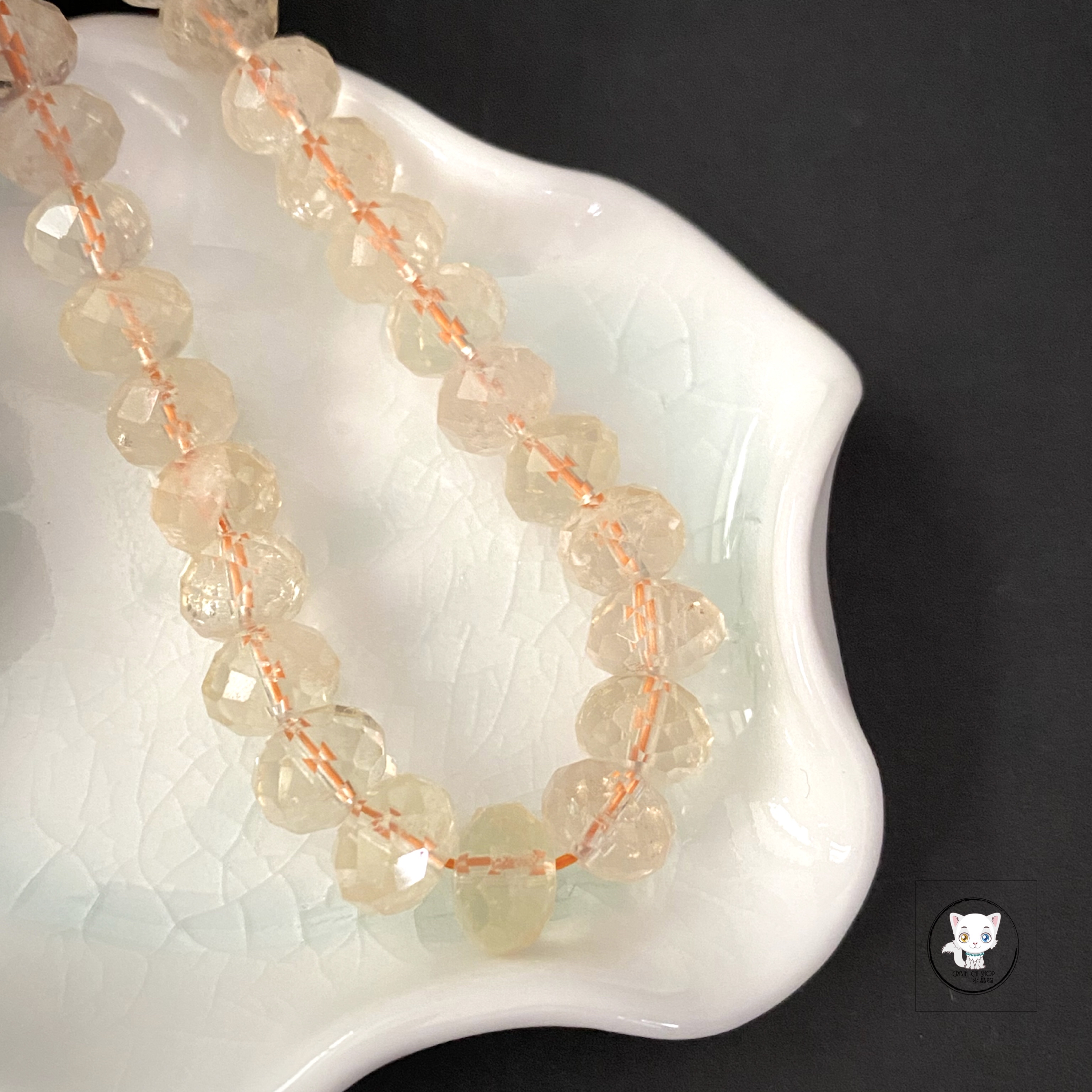 黃水晶切面手鏈 9mm