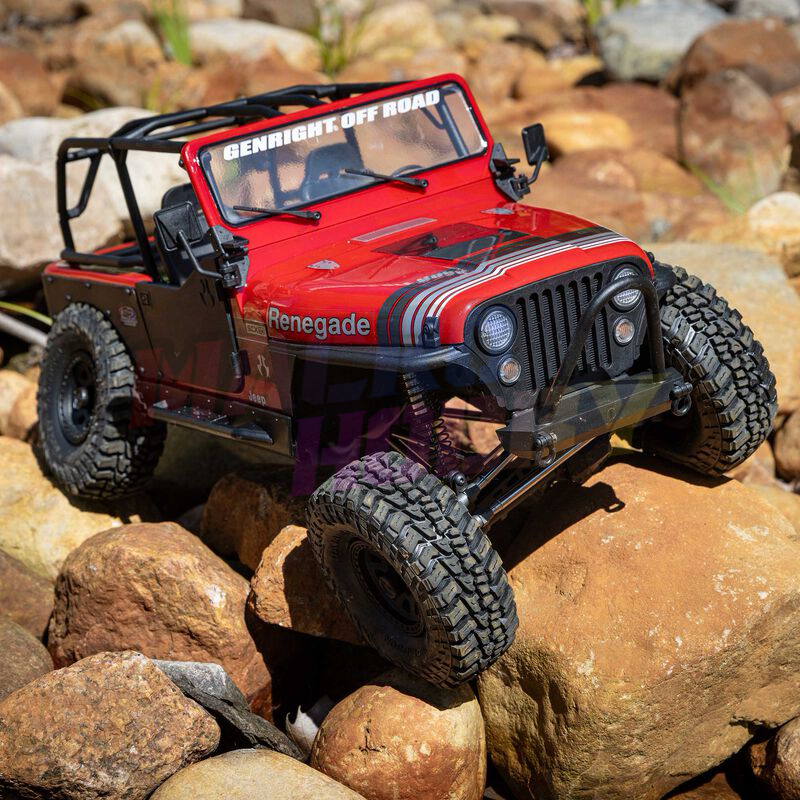Axial 1/10 SCX10 III Jeep CJ-7 Red AXI03008V2T1 #0111196