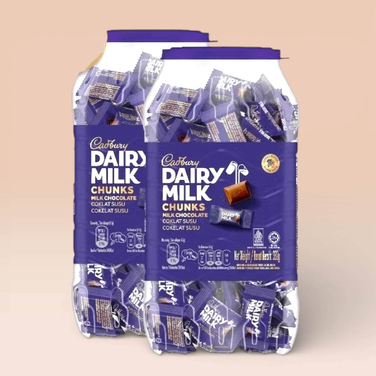 84pcs Cadbury Dairy Milk Chocolate 382g