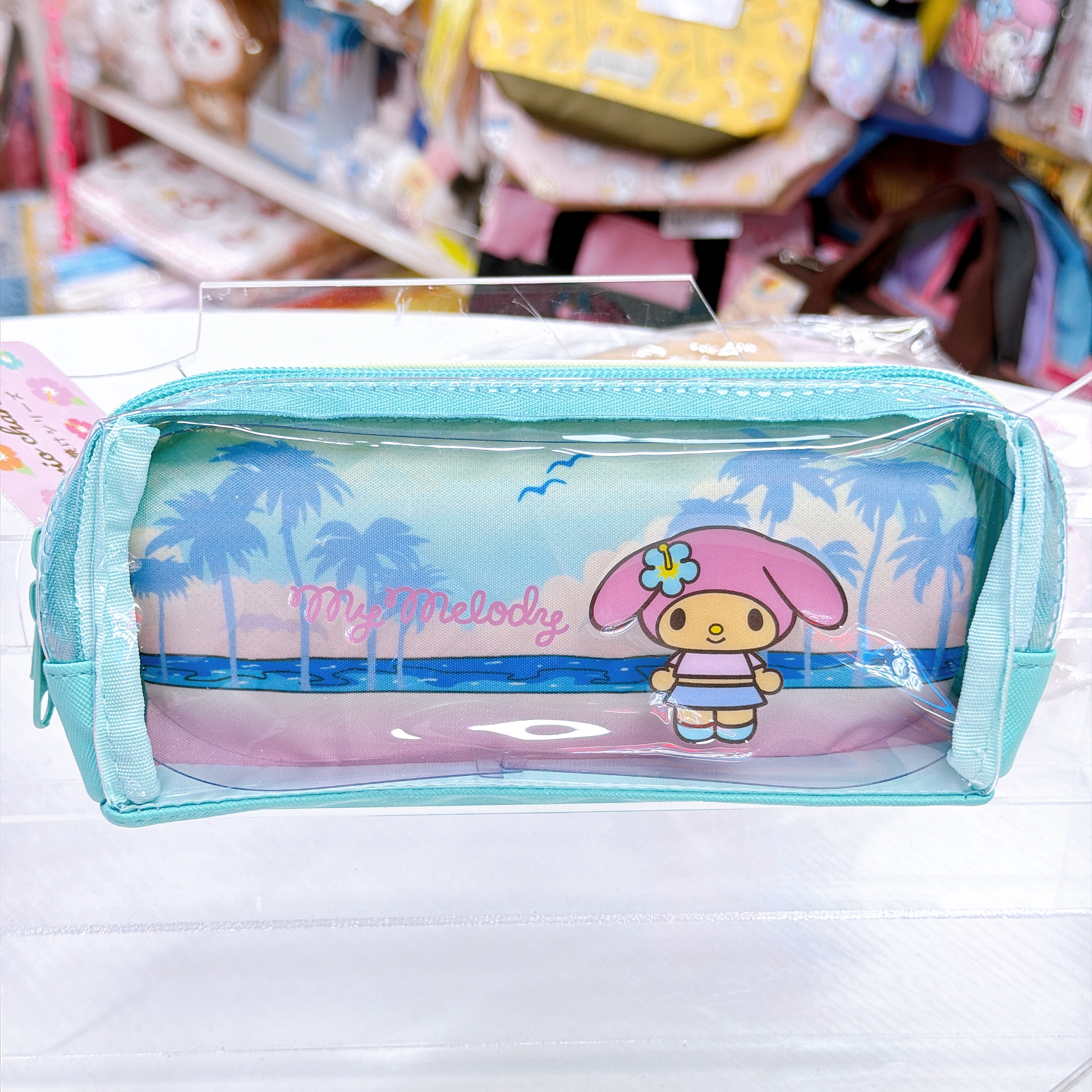 日本直送Sanrio 夏天黑皮泳裝系列 雙層筆袋