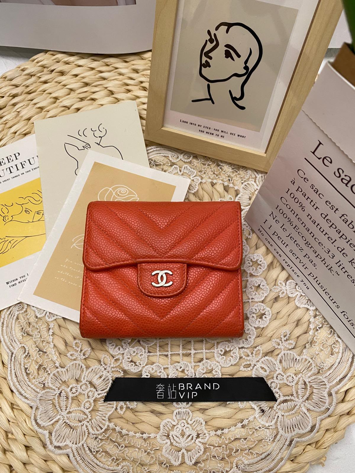 Chanel Classic Caviar Small Flap Wallet