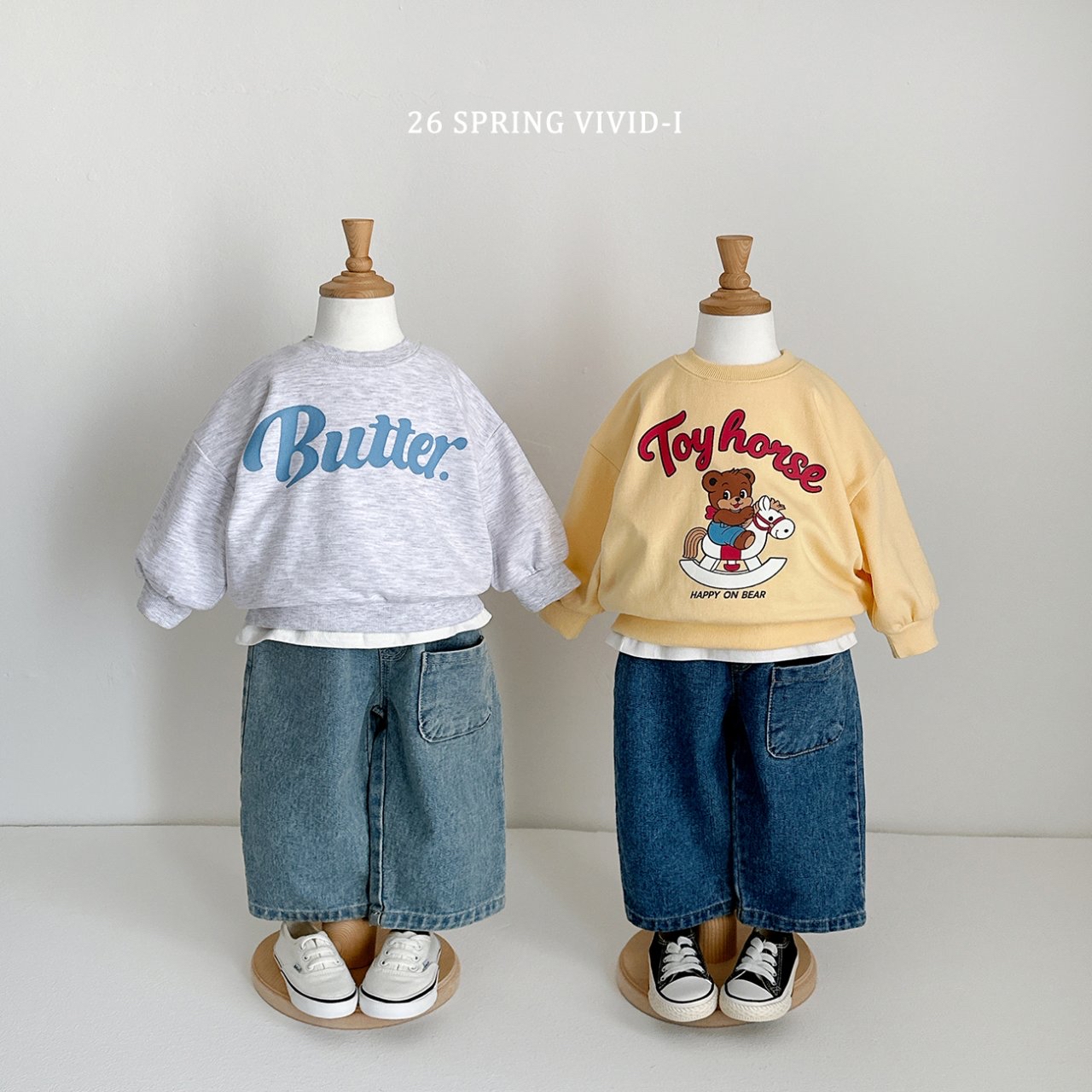 🌸預訂 韓國直送🌸🇰🇷VIVIDI三色可愛動物印花寬鬆衛衣