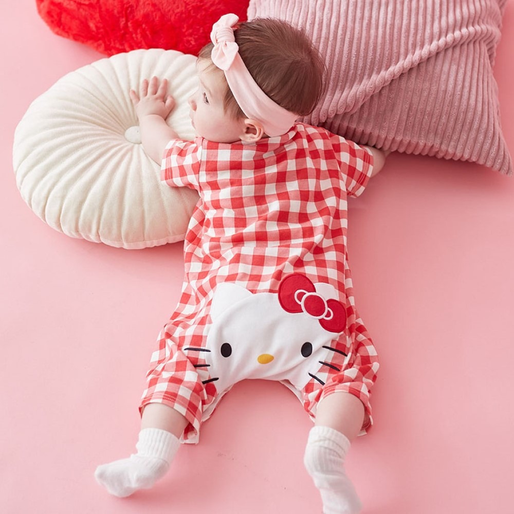 🆕【⭐訂購⭐】日本直送🇯🇵#Sanrio 短袖格紋連身衣［3款選］[PLGA-0152] [260827]