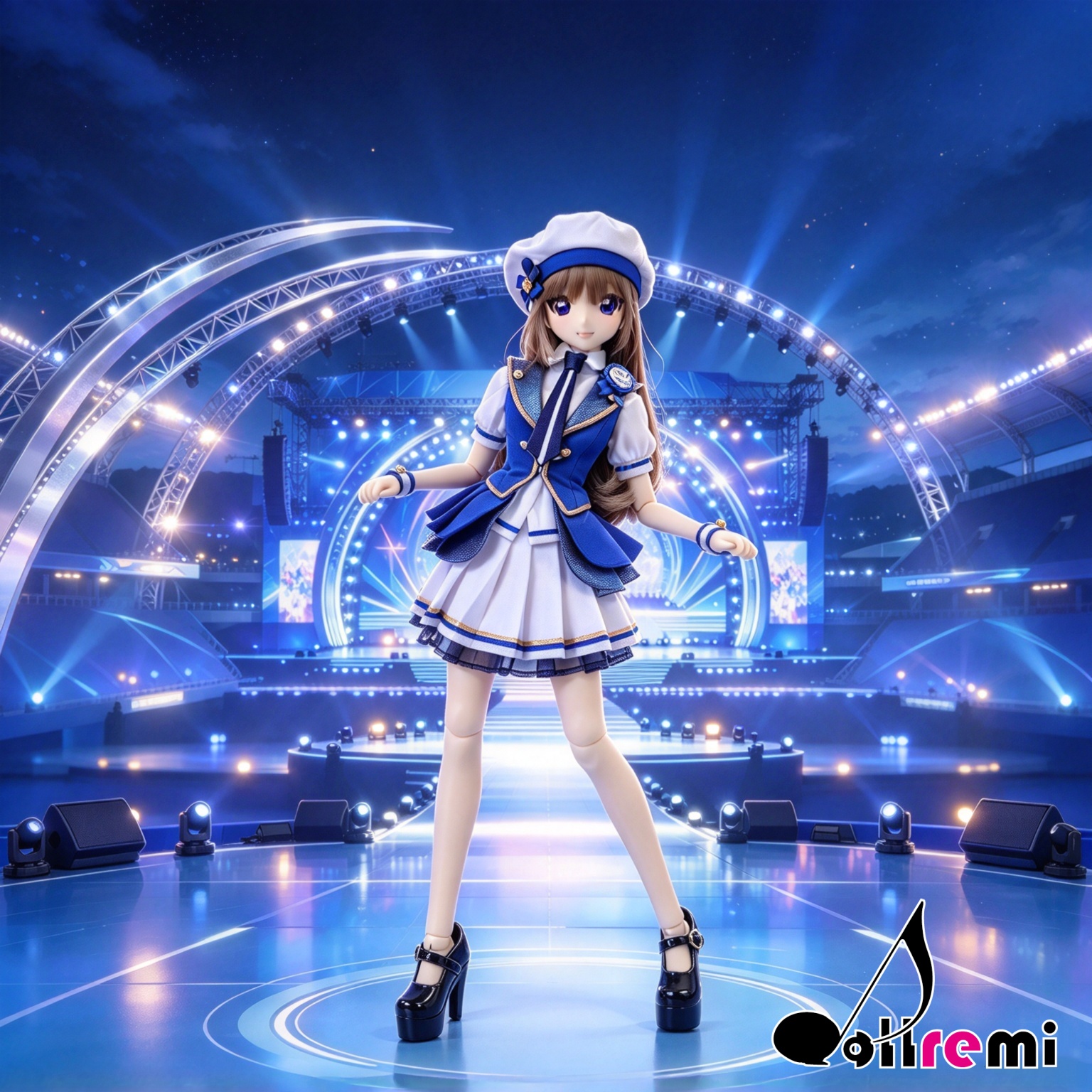 【dollremi】(DD0959) COS 偶像大師 百萬演唱會 THE IDOLM@STER MILLION LIVE!  最上靜香 Mogami Shizuka - Crecent Blue