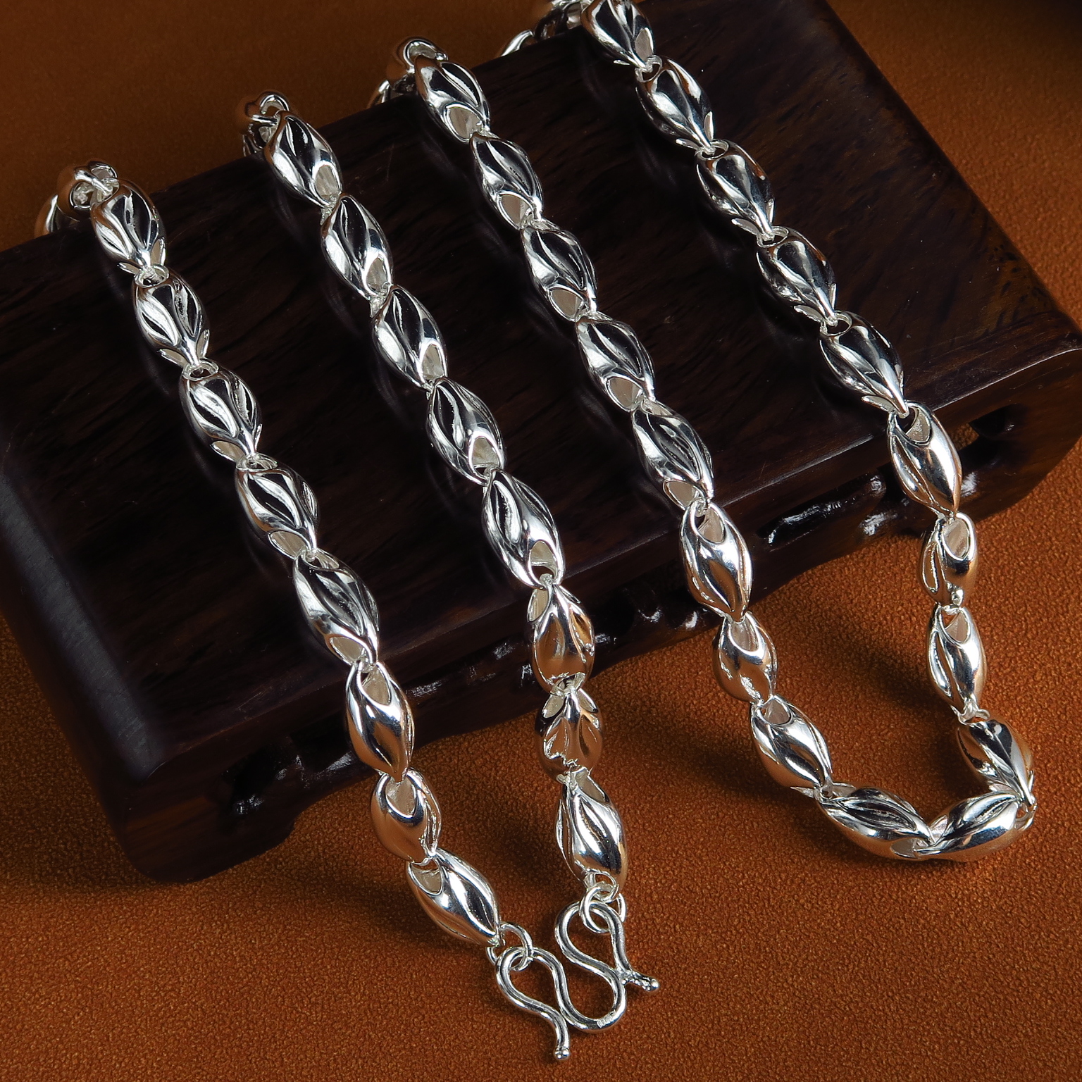 NO.ZJ22101  22寸 NO.ZJ24101  24寸  NO.ZJ26101  26寸$   990純銀男項頸鏈