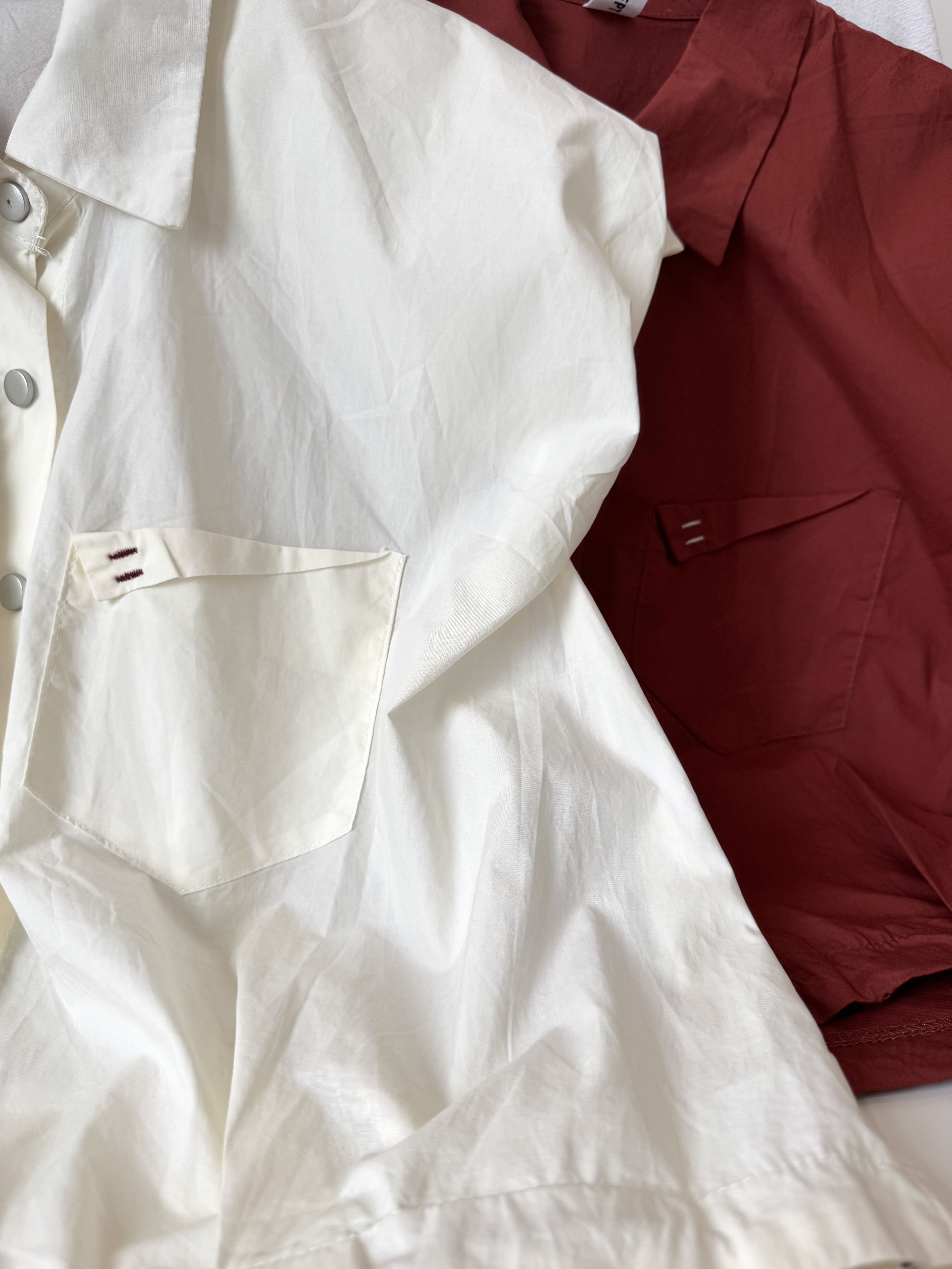 Nana Korean Blouse 韩系短袖衬衫 （ 2 Colours）