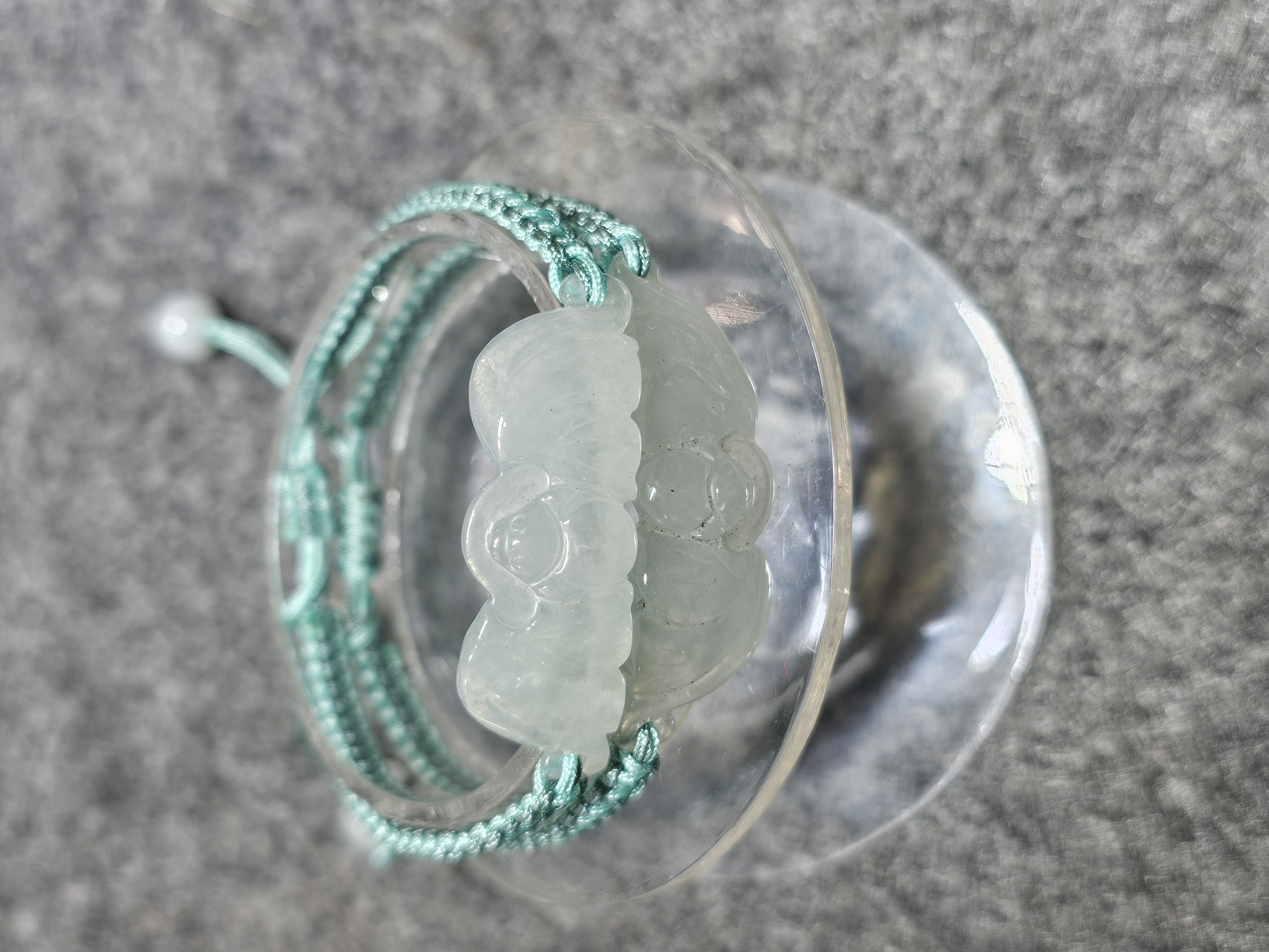 緬甸玉福鼠織繩手鏈