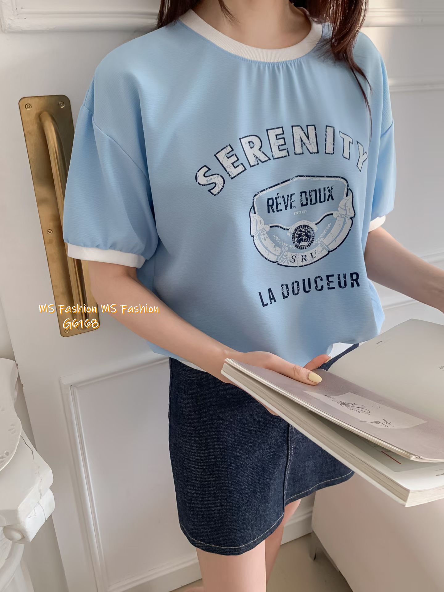 G6168 韓國🇰🇷拼邊字母top