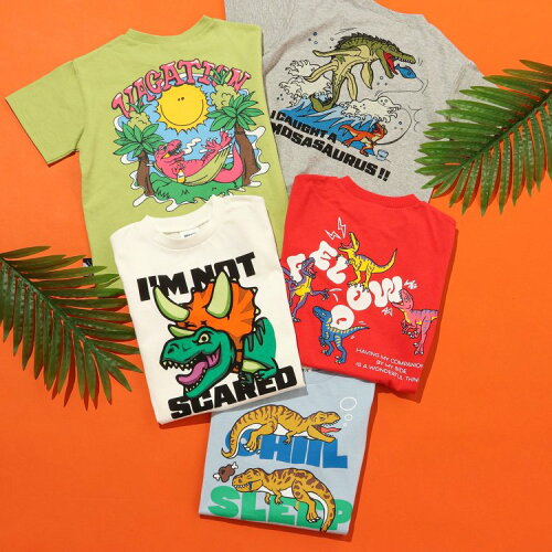 🆕【⭐訂購⭐】🌀 🇯🇵 日本直送 前後恐龍圖案印花 短袖T恤［5款選］ 🌀[ELDA-0087][260509]