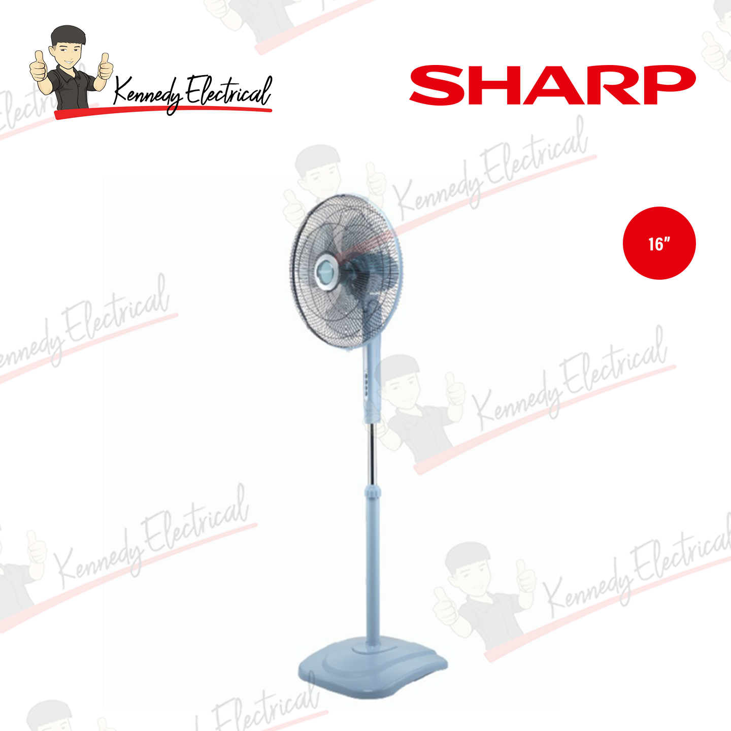 Sharp 16" Stand Fan Blue (PJS169BL)