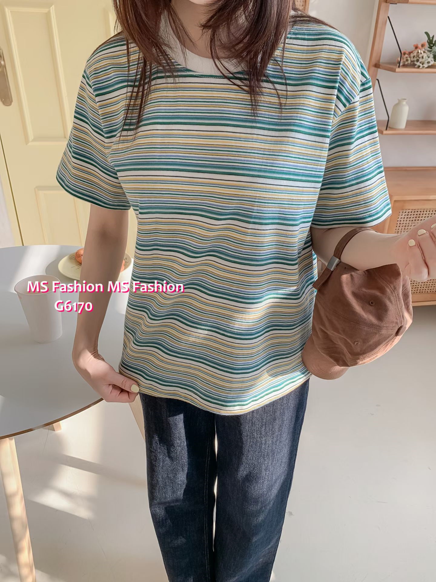 G6170 韓國🇰🇷靚色橫間top