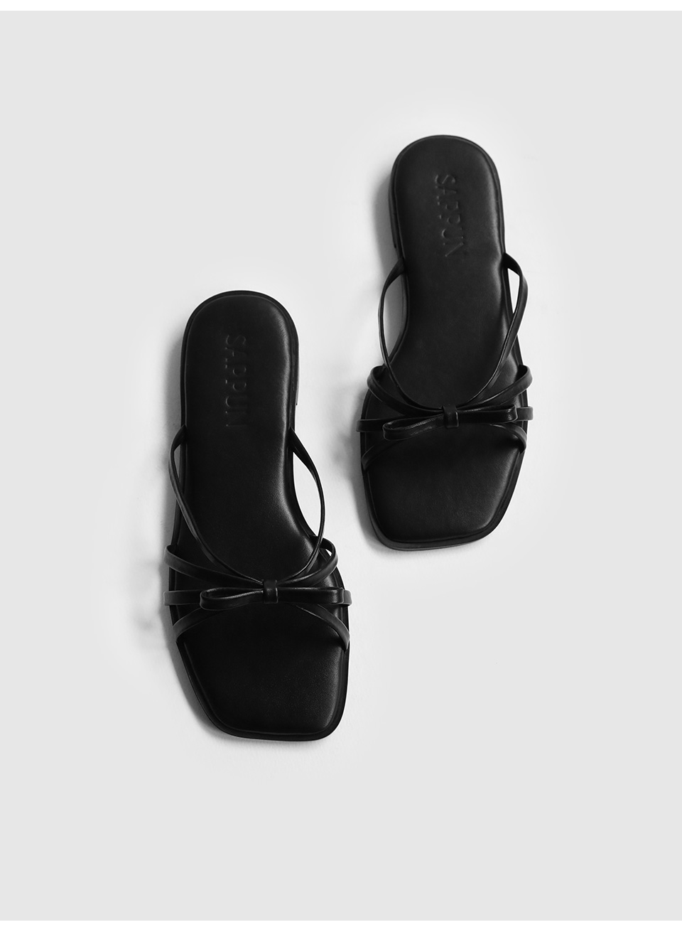 [代購] Sappun Raperin Ribbon Slippers (1cm)
