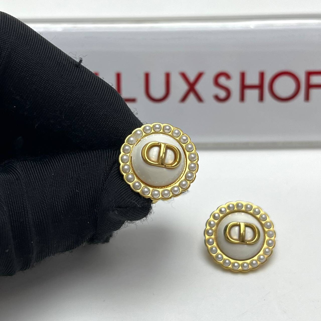 Dior Tribales Clip-On Pearls Earrings GHW