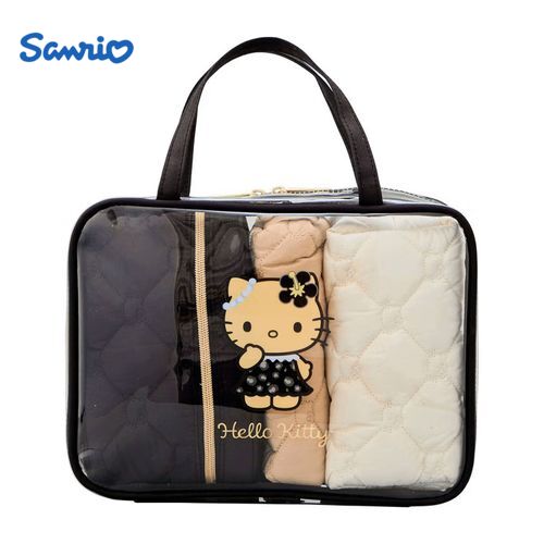 🆕【⭐訂購⭐】🌀 🇯🇵 日本直送 #Sanrio #Kitty 曬燶豹紋版 旅行收納包套裝(4件套)🌀 [ELID-0204][261028]