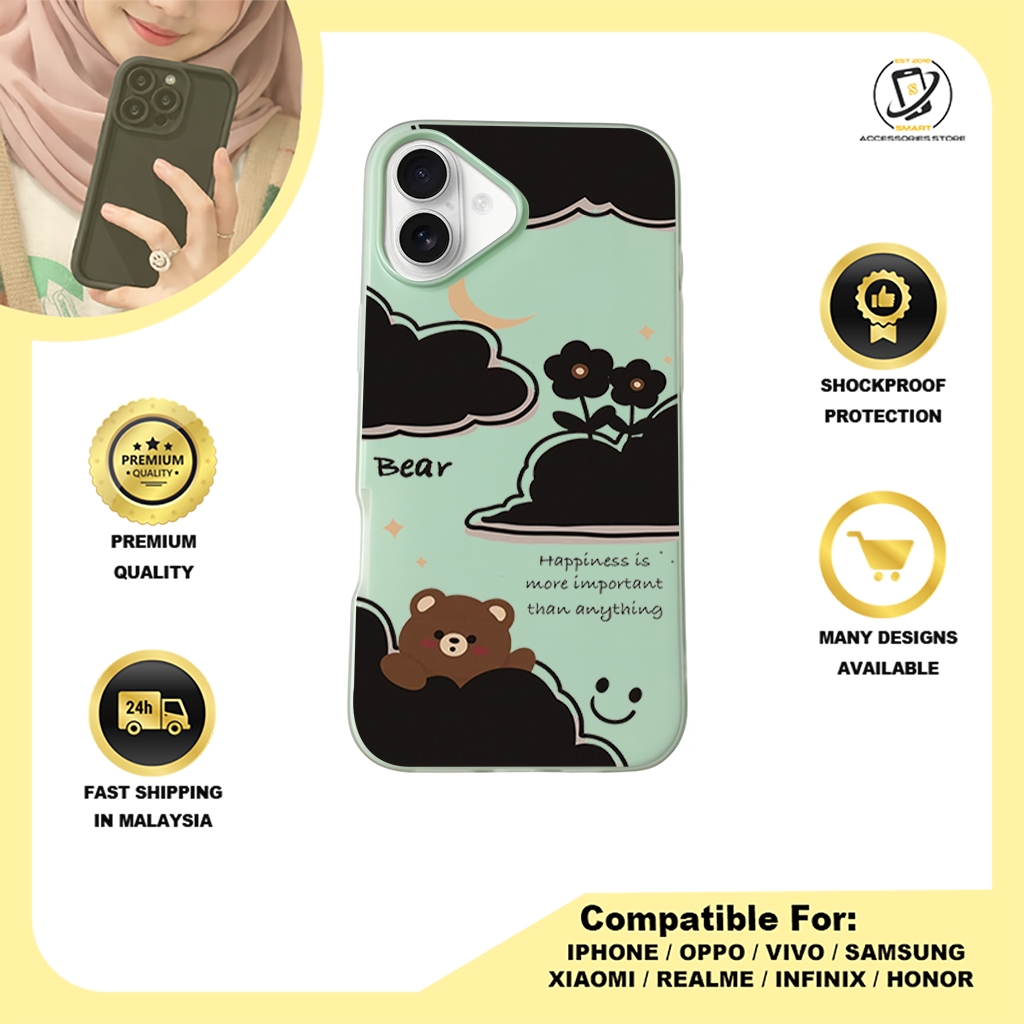 JELLY CASE PHONE FOR IPHONE - DESIGN BEAR D