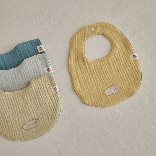 DTD Rainbow 6重棉紗系列-姓名訂製寶寶專屬圍嘴