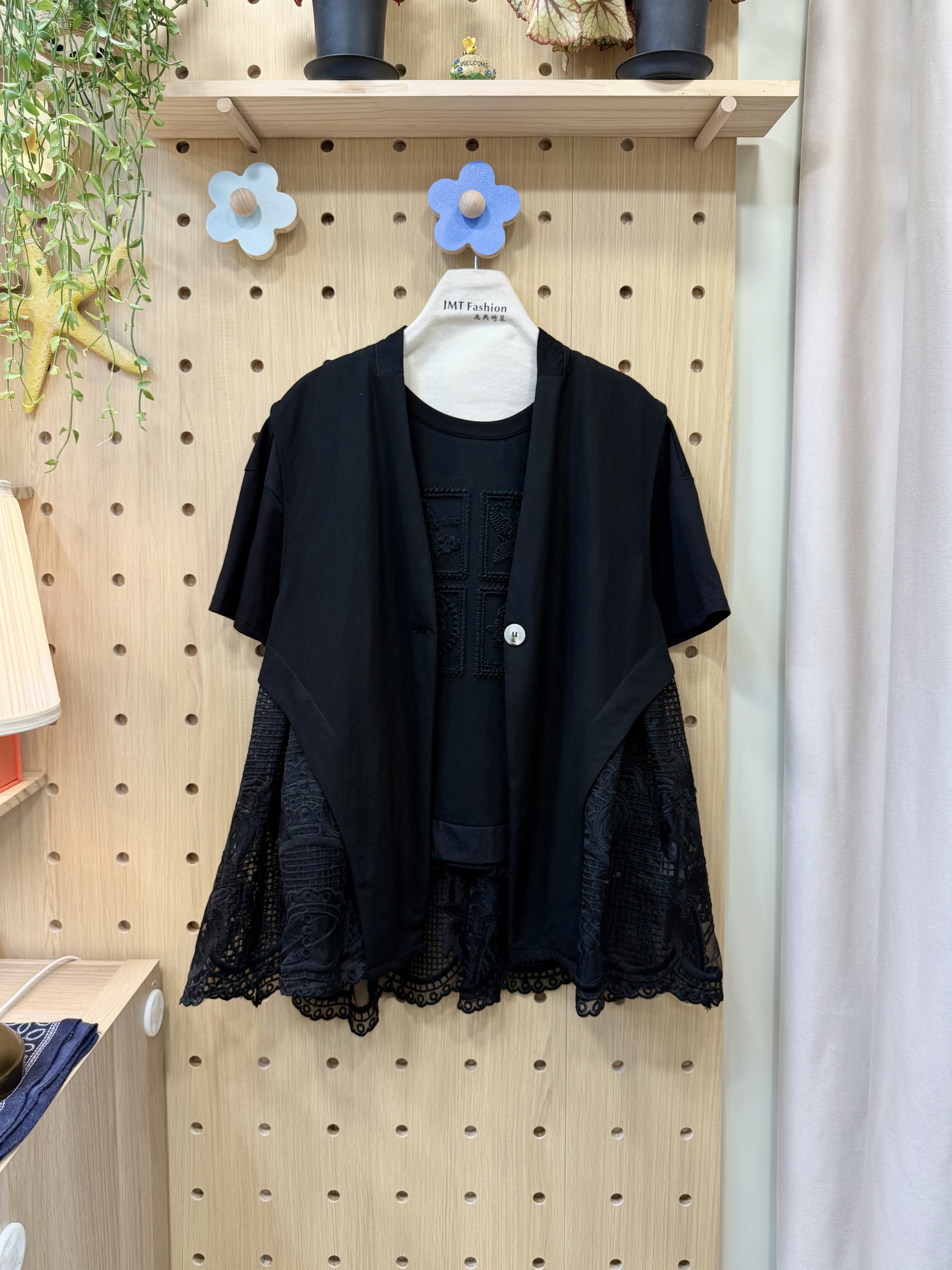 Lace刺繡背心外套 M975 841494299